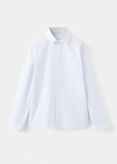 Striped cotton shirt — Sky Blue 2