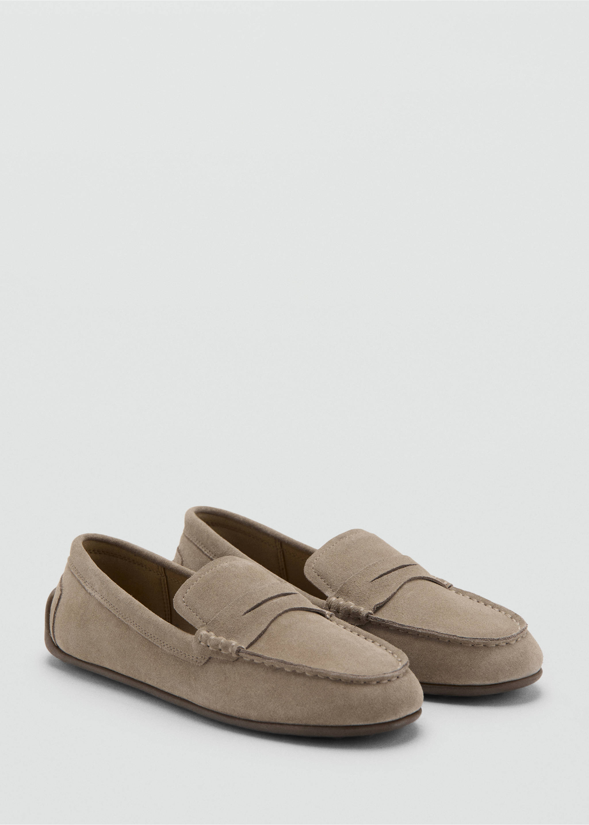 Leather loafers - Medium plane, Sand. Ref: 27053726-00.