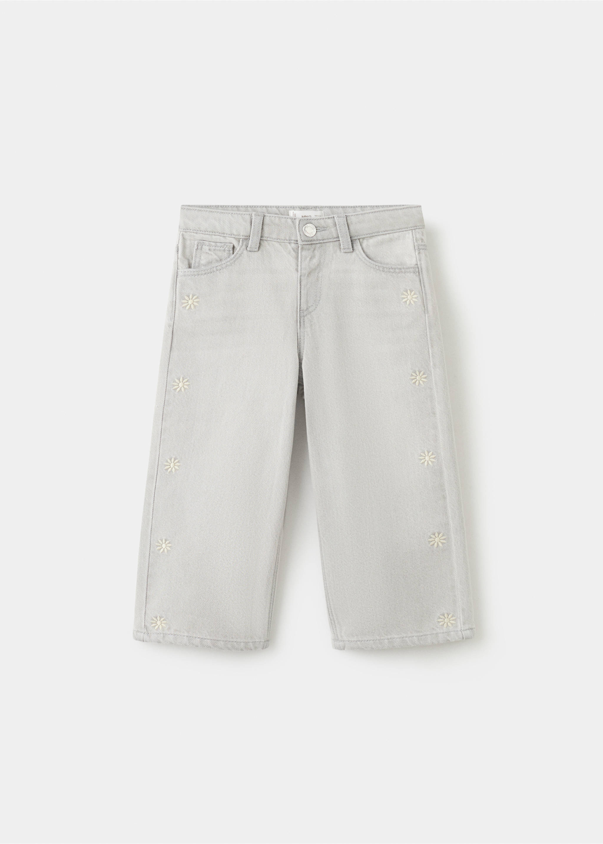 Jeans rectos bordado soles - Artículo sin modelo, Gris. Ref: 27053727-00.