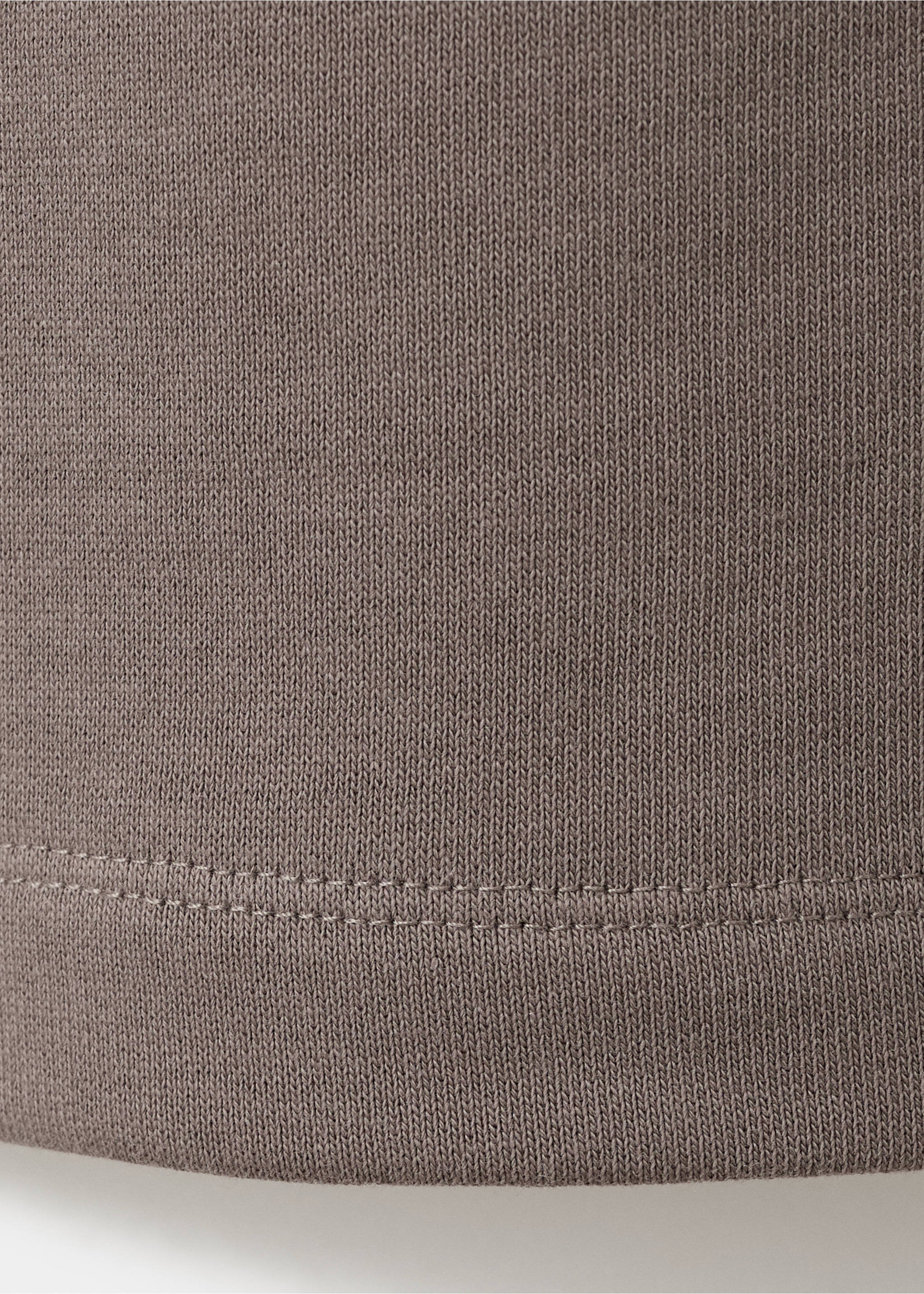 Хлопковые брюки с эластичным поясом - Деталь изделия 0, Серый. Ref: 27053731-00.