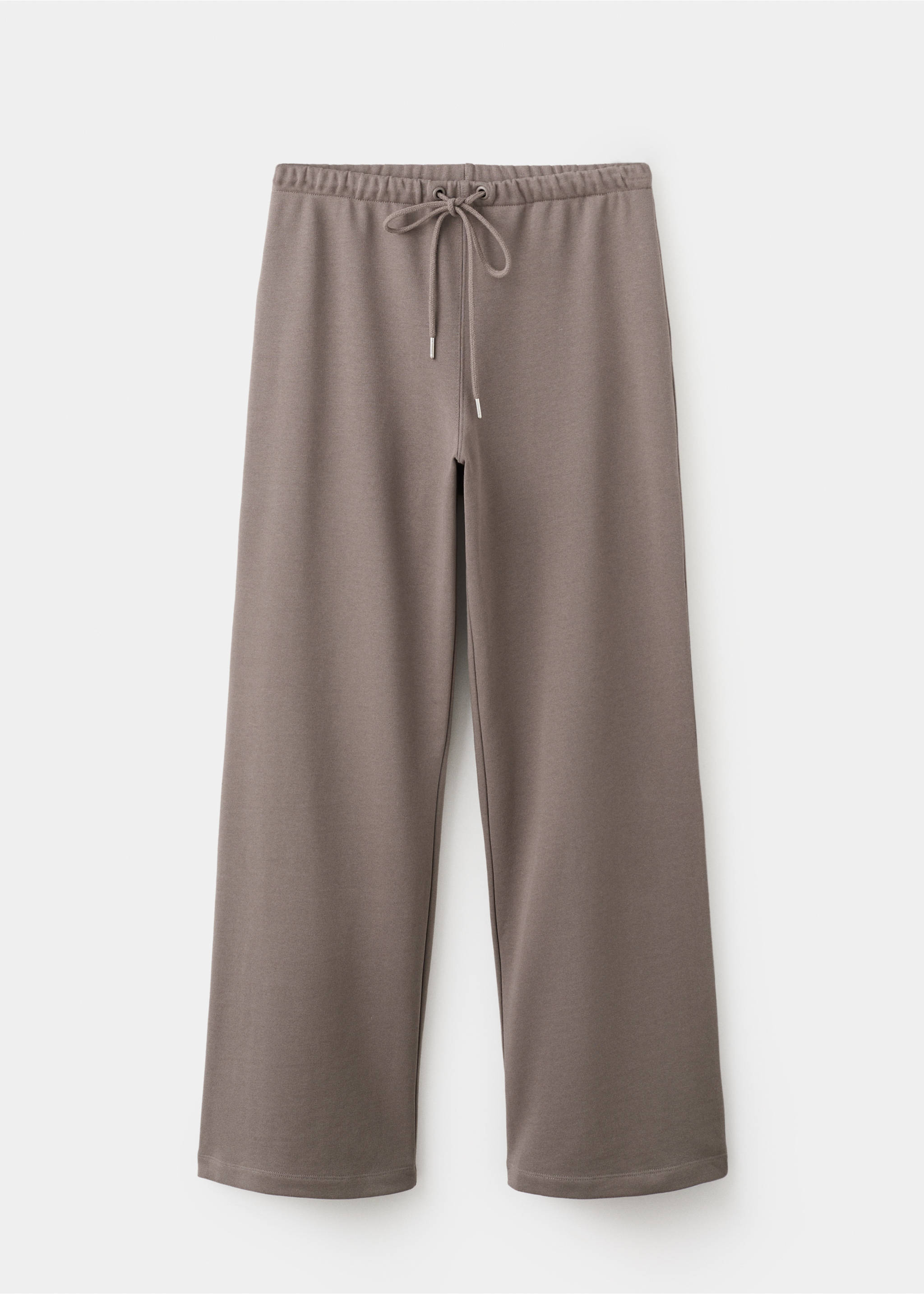Elastic waist cotton trousers - Article without model, Grey. Ref: 27053731-00.