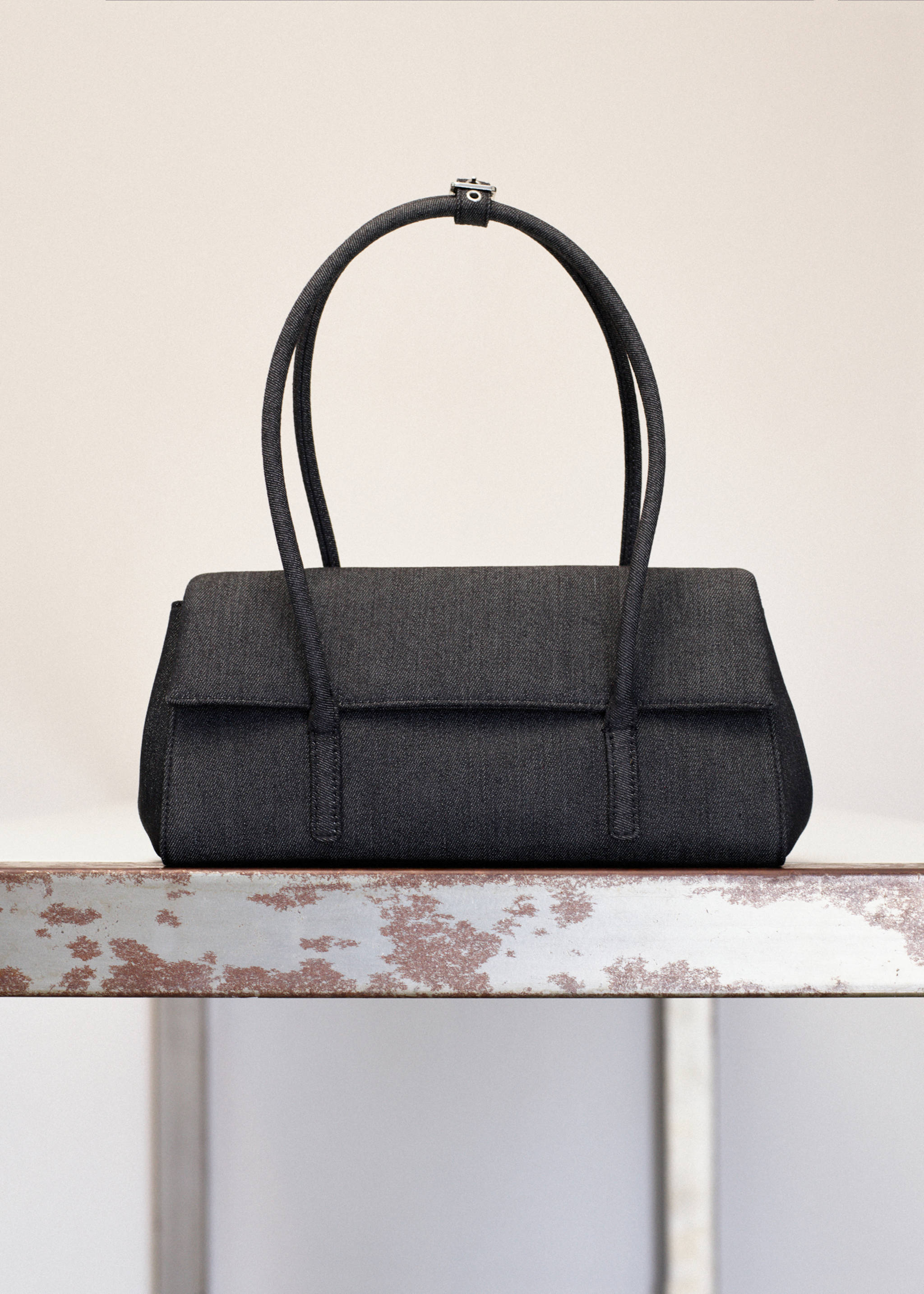 Denim shoulder bag - General plane, Dark Blue. Ref: 27053735-00.
