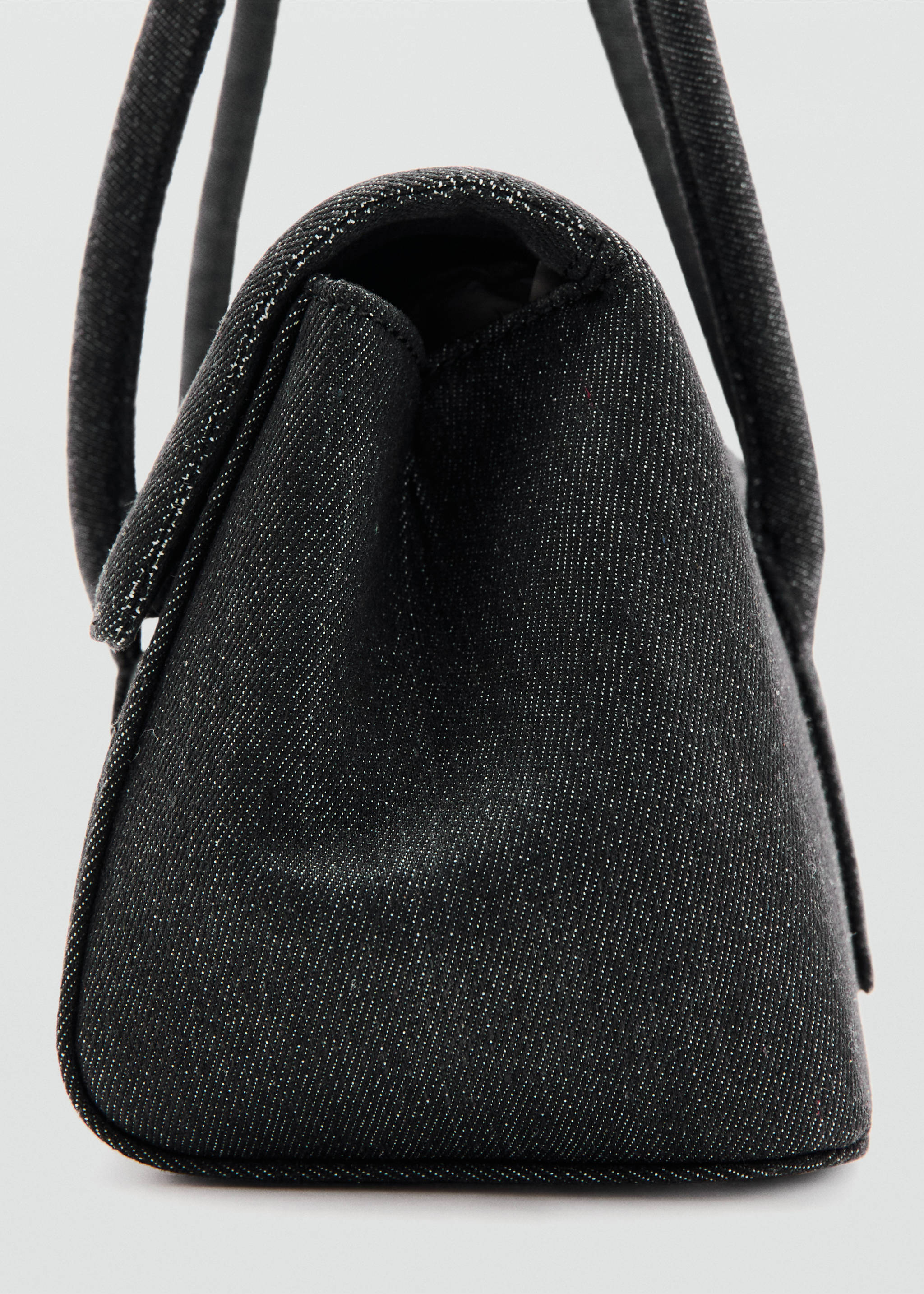 Denim shoulder bag - Details of the article 1, Dark Blue. Ref: 27053735-00.