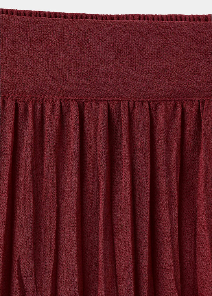Flowy long skirt — Red