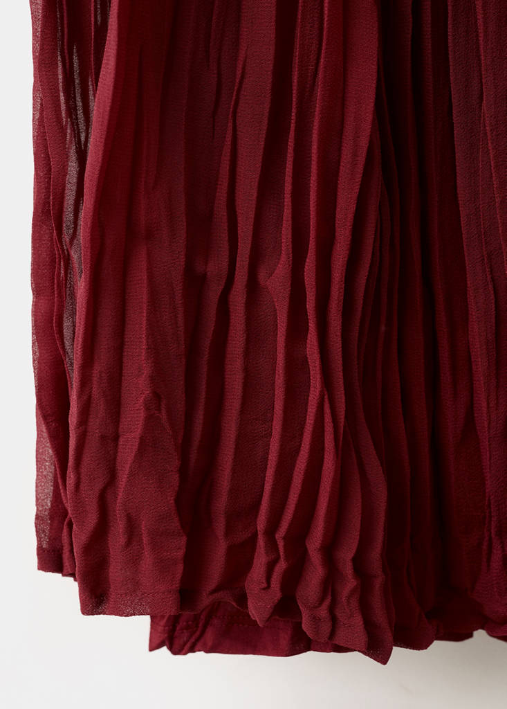 Flowy long skirt — Red
