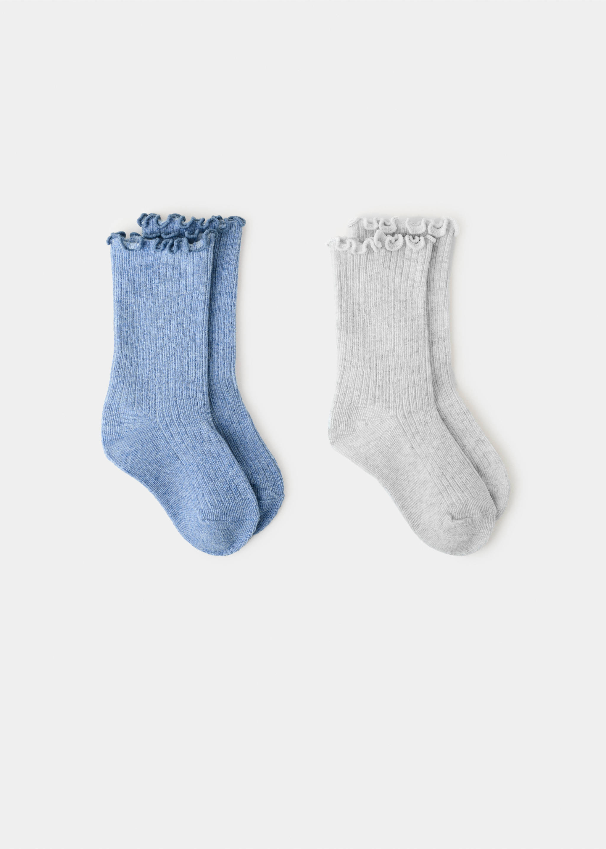 2 pack ribbed socks - Article without model, Lavender. Ref: 27053737-00.