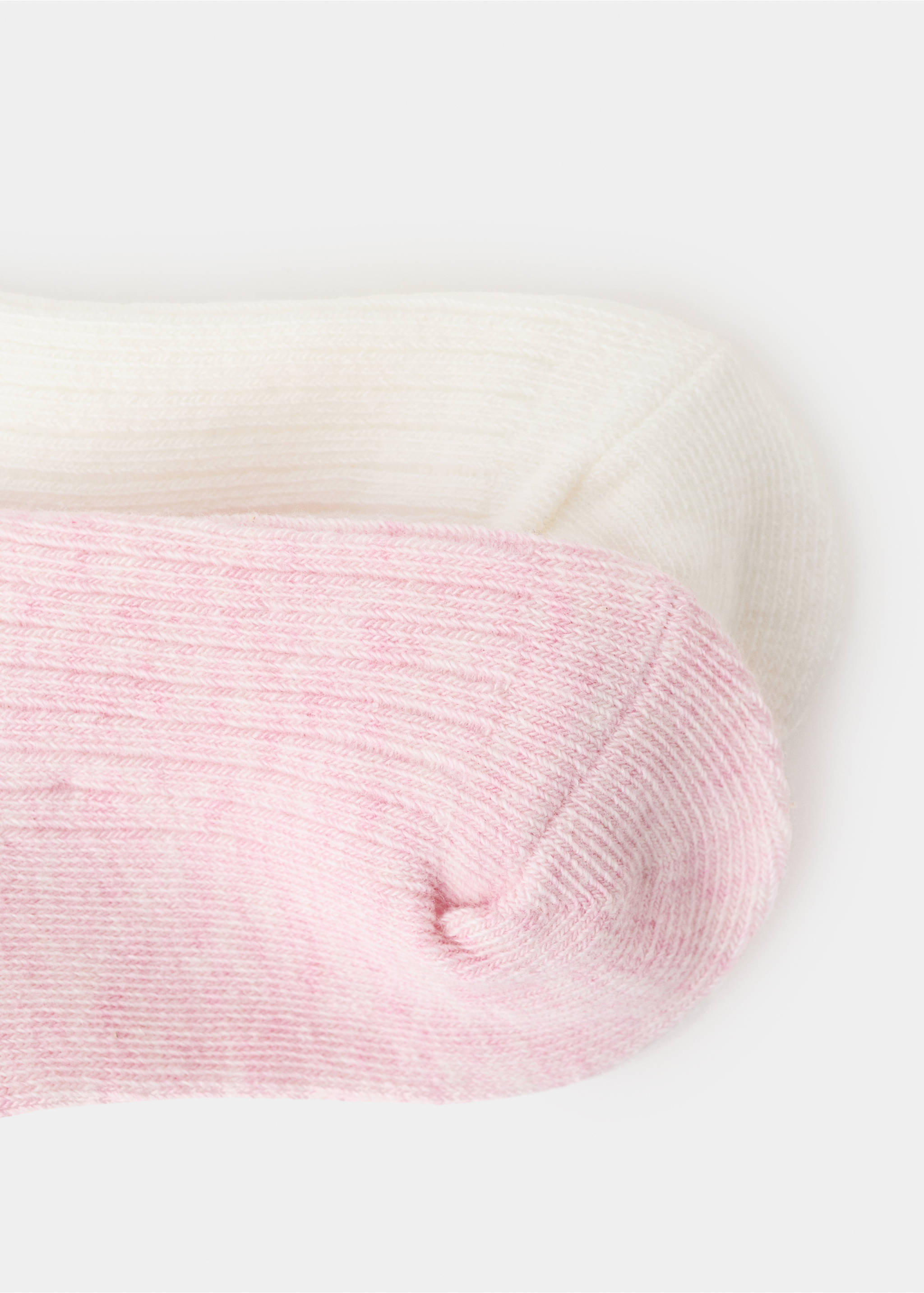 2 pack ribbed socks - Details of the article 8, Pink. Ref: 27053737-00.