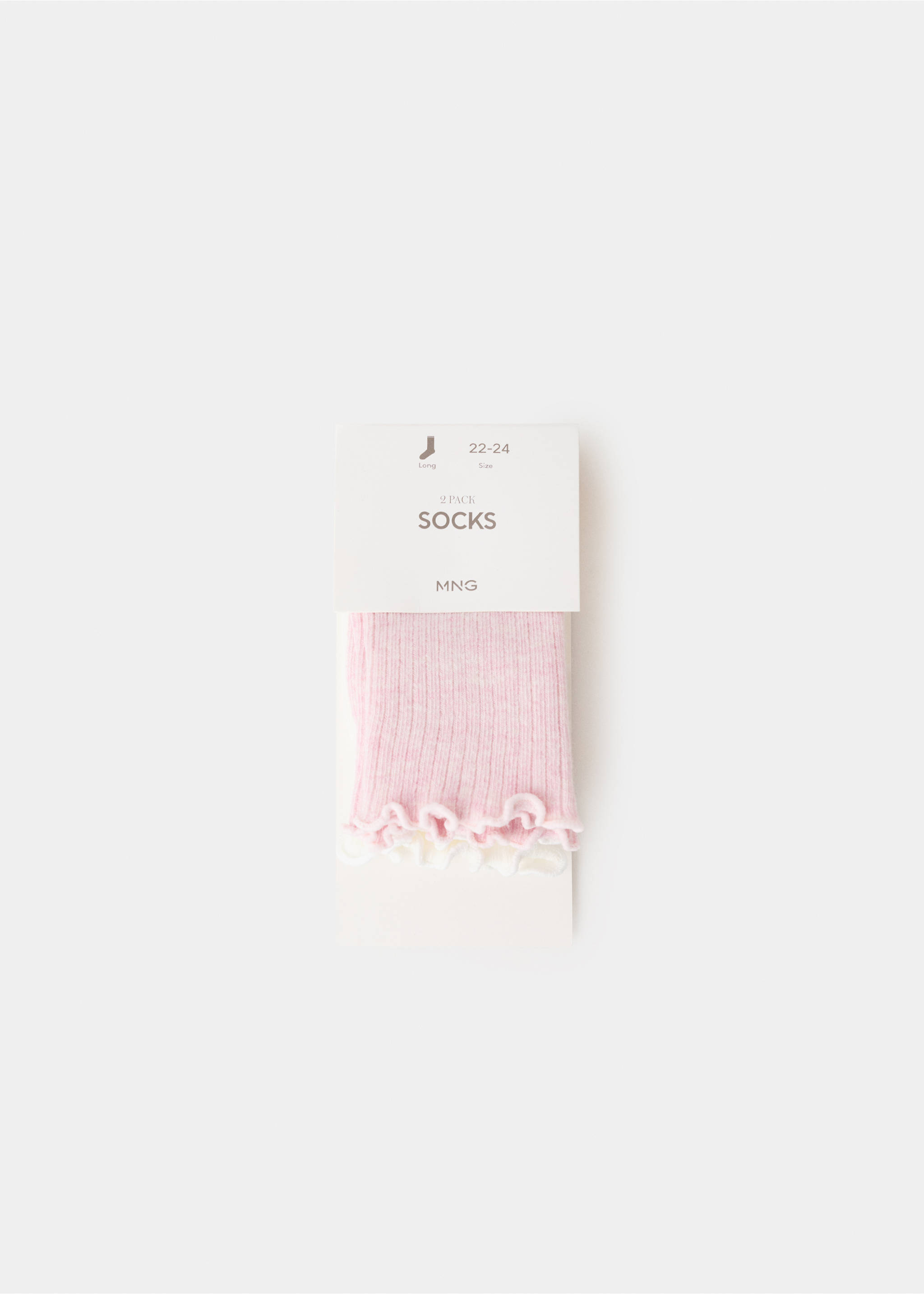 2 pack ribbed socks - Details of the article 0, Pink. Ref: 27053737-00.