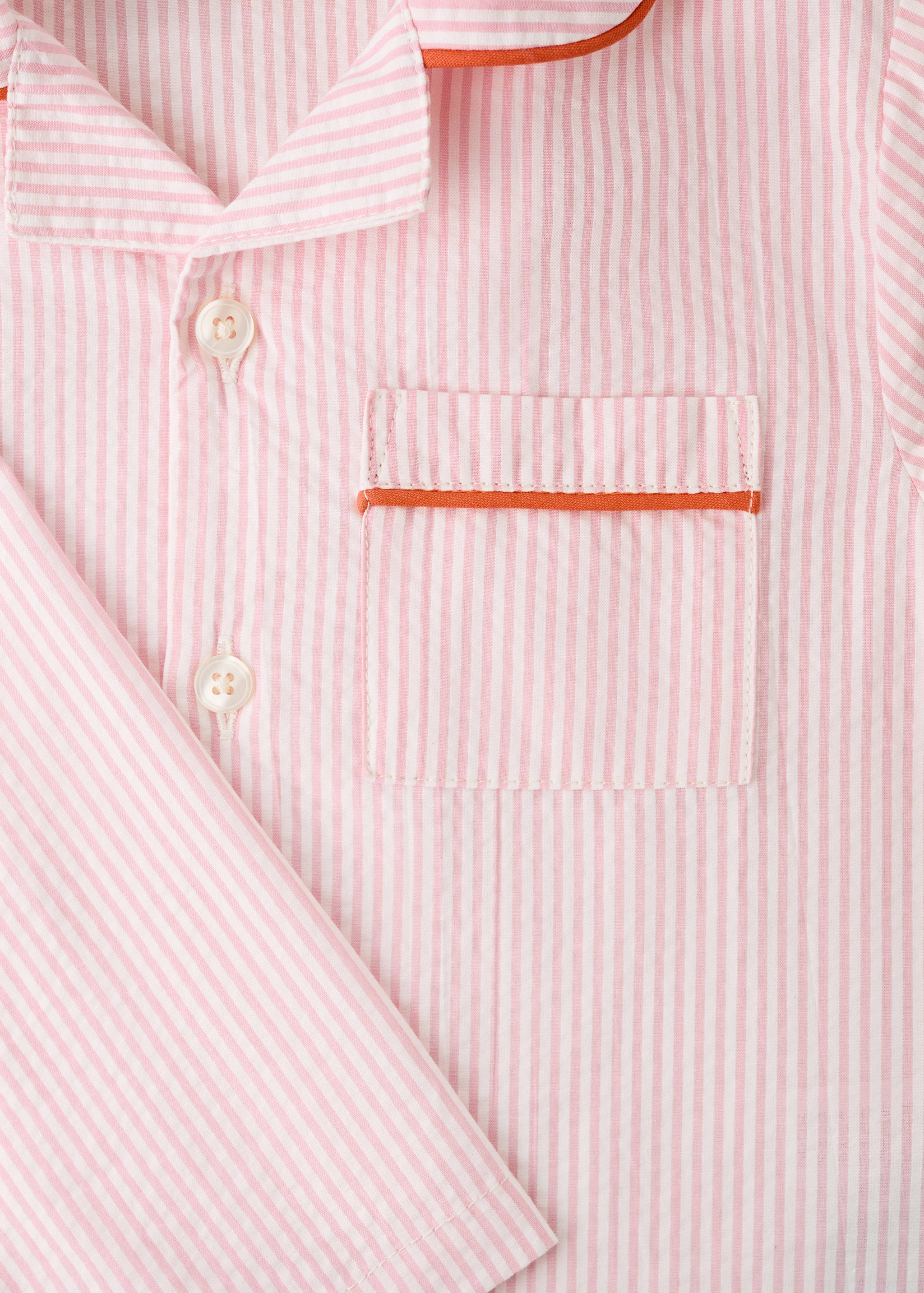 Prugasta dječja pidžama iz dva dijela od pamučnog sirsakera - Detalji artikla 2