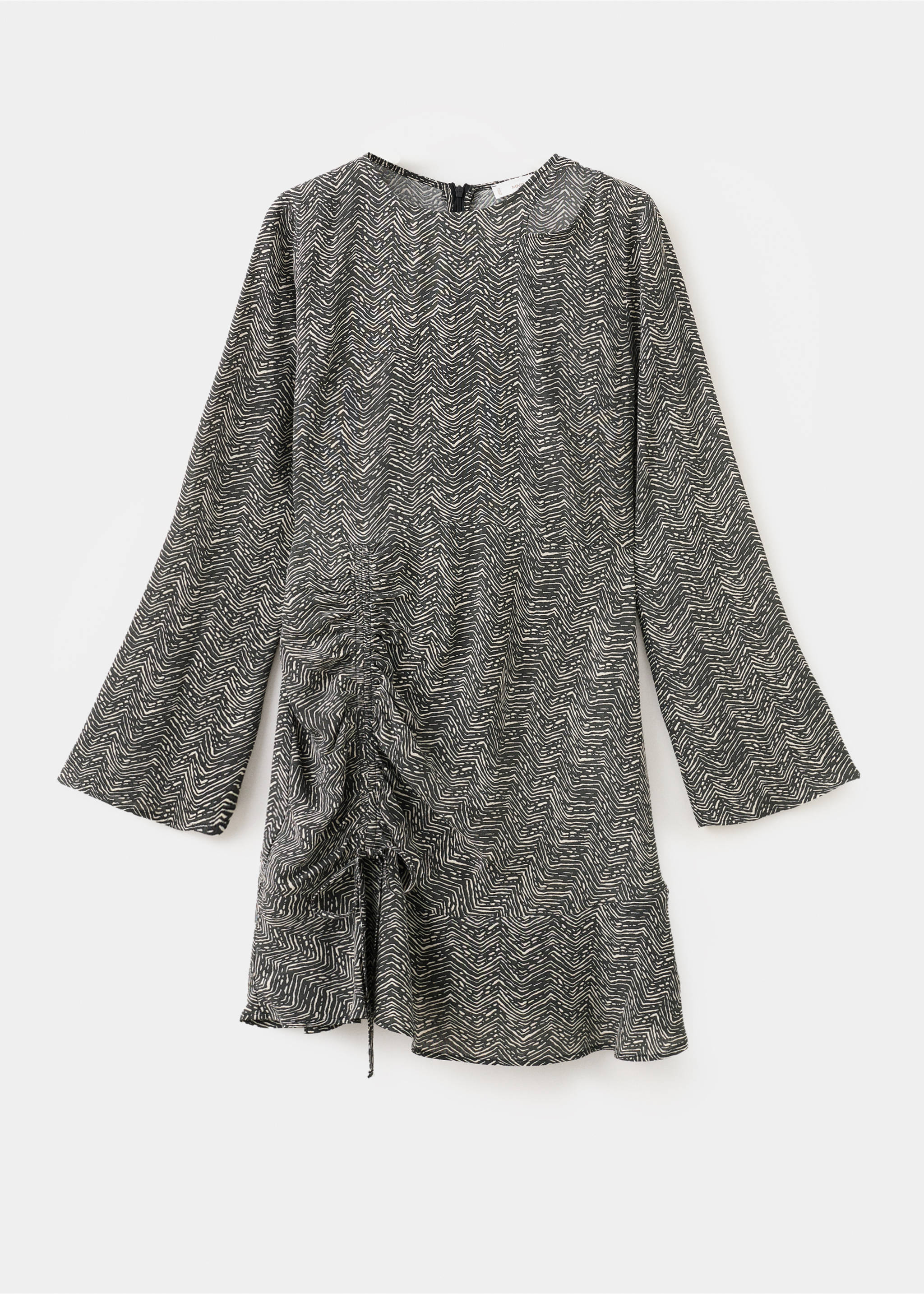 Flowy printed dress - Article without model, Charcoal. Ref: 27053740-00.