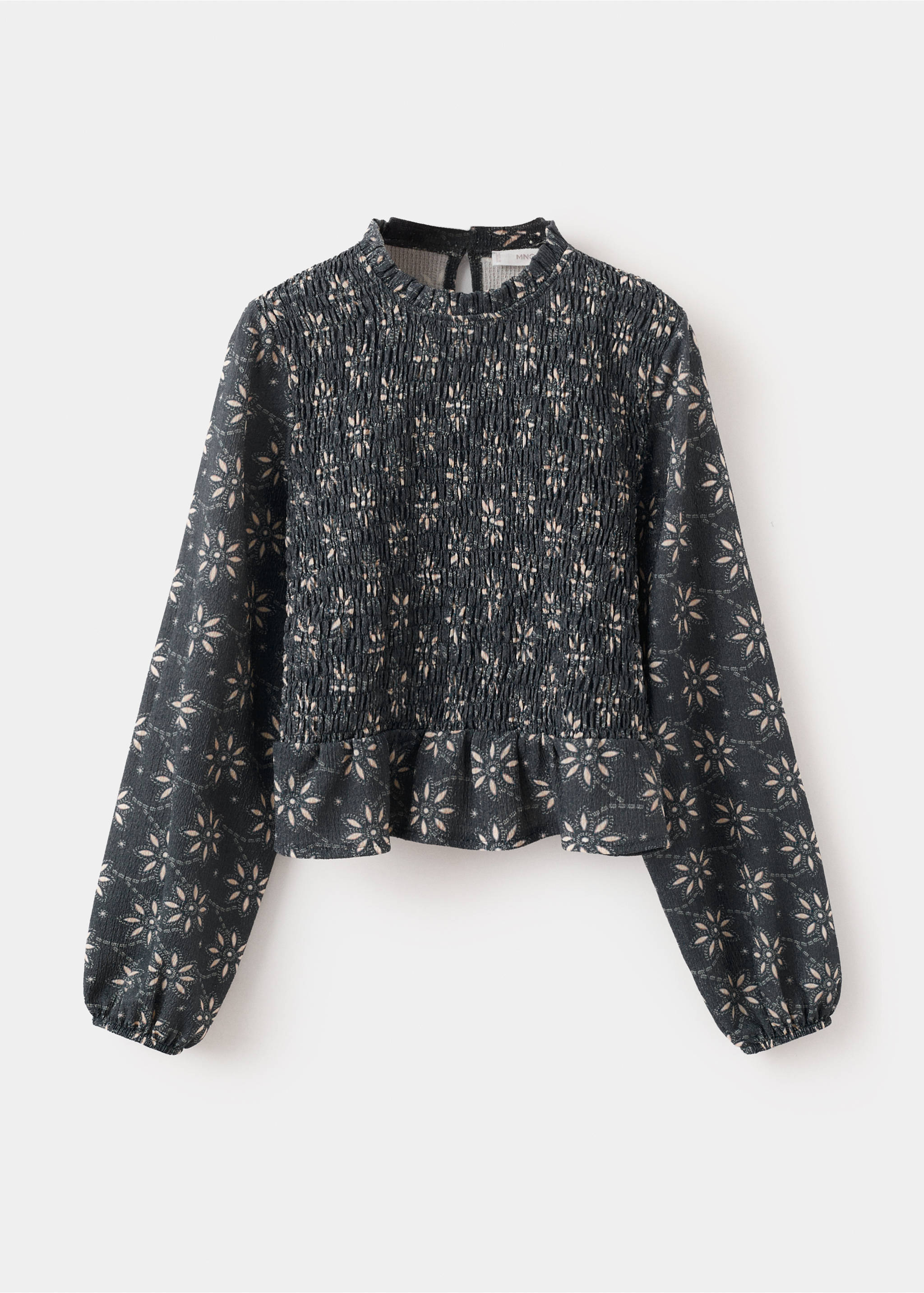 Blouse en imprimé floral - Article sans modèle, Bleu marine. Ref: 27053742-00.