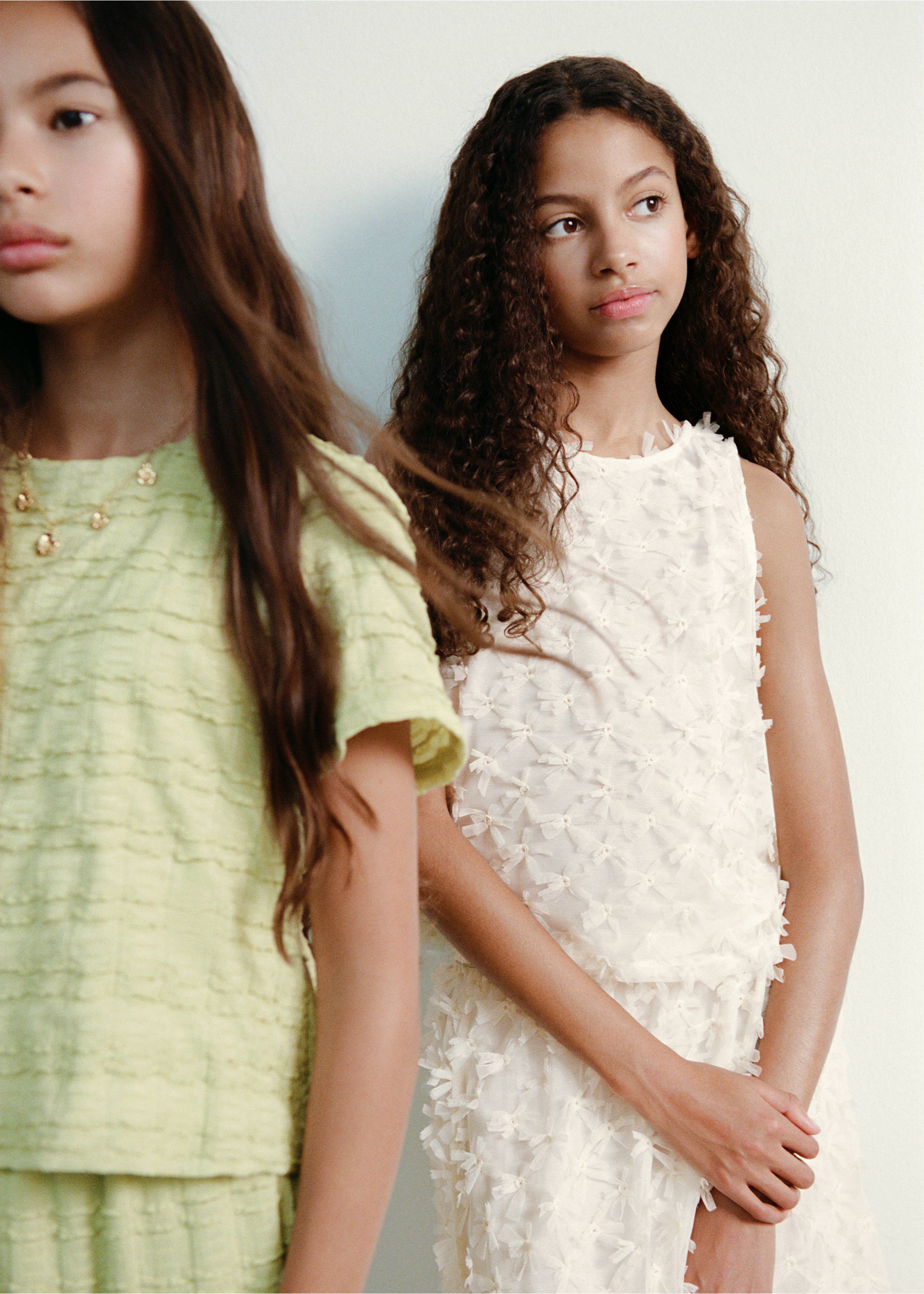 Tulle midi skirt - Details of the article 5, Off White. Ref: 27054044-00.