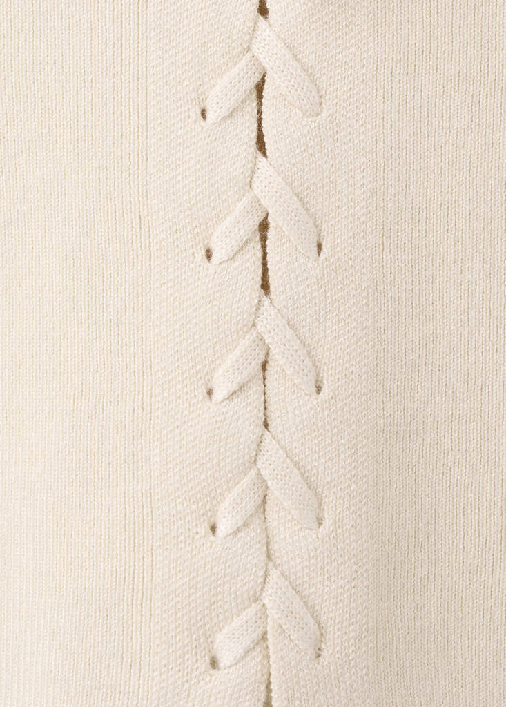 Top with bow closure — Sand