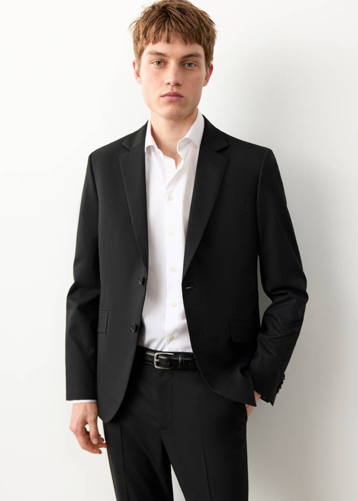 Klassische Anzugjacke — Schwarz