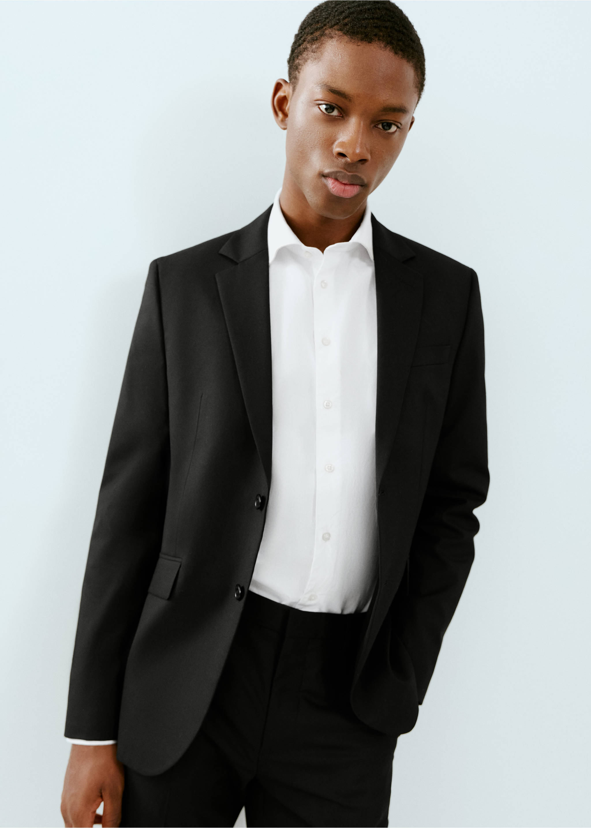 Americana clásica traje - Detalle del artículo 1, Negro. Ref: 27054052-00.