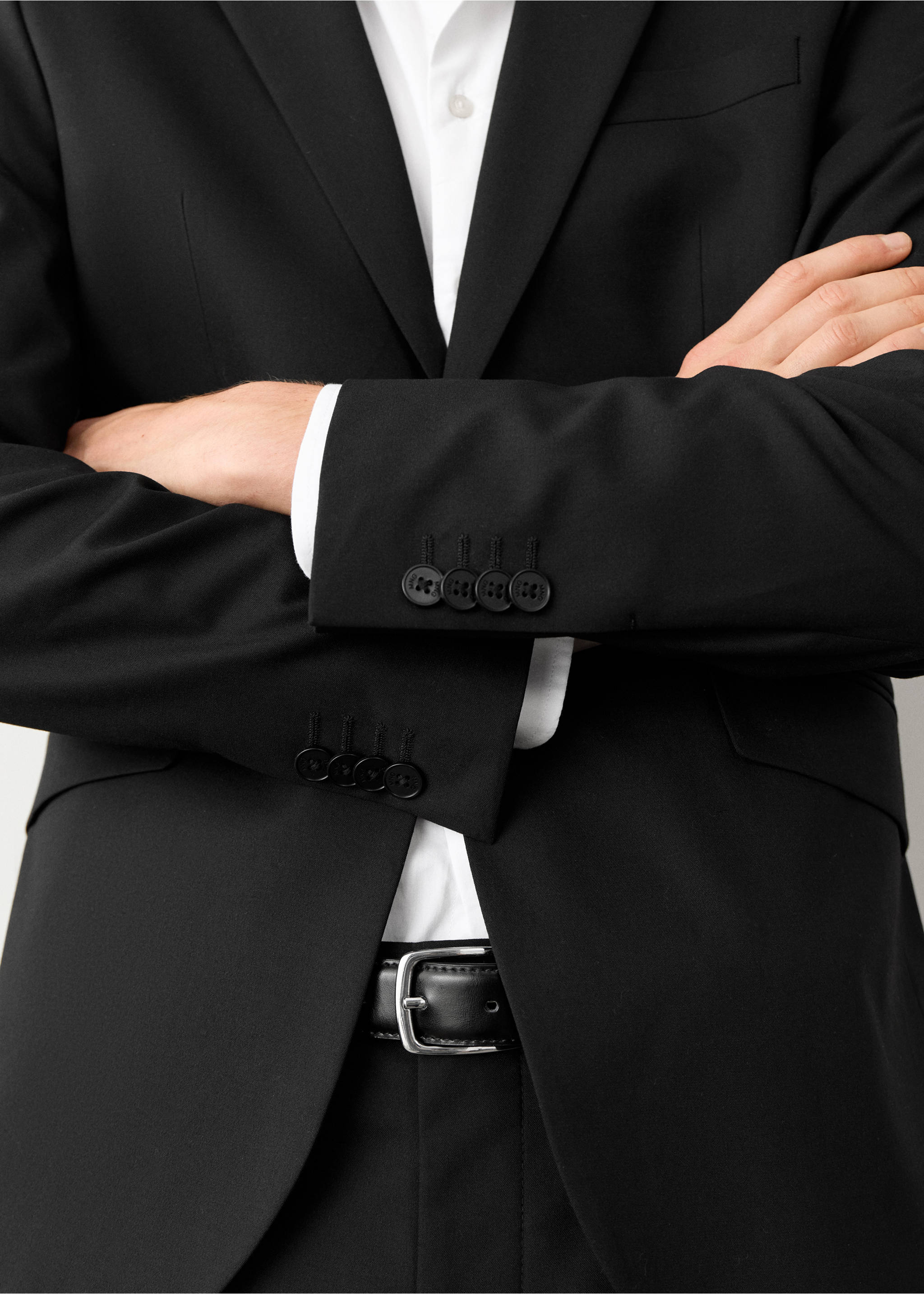 Americana clásica traje - Detalle del artículo 6, Negro. Ref: 27054052-00.