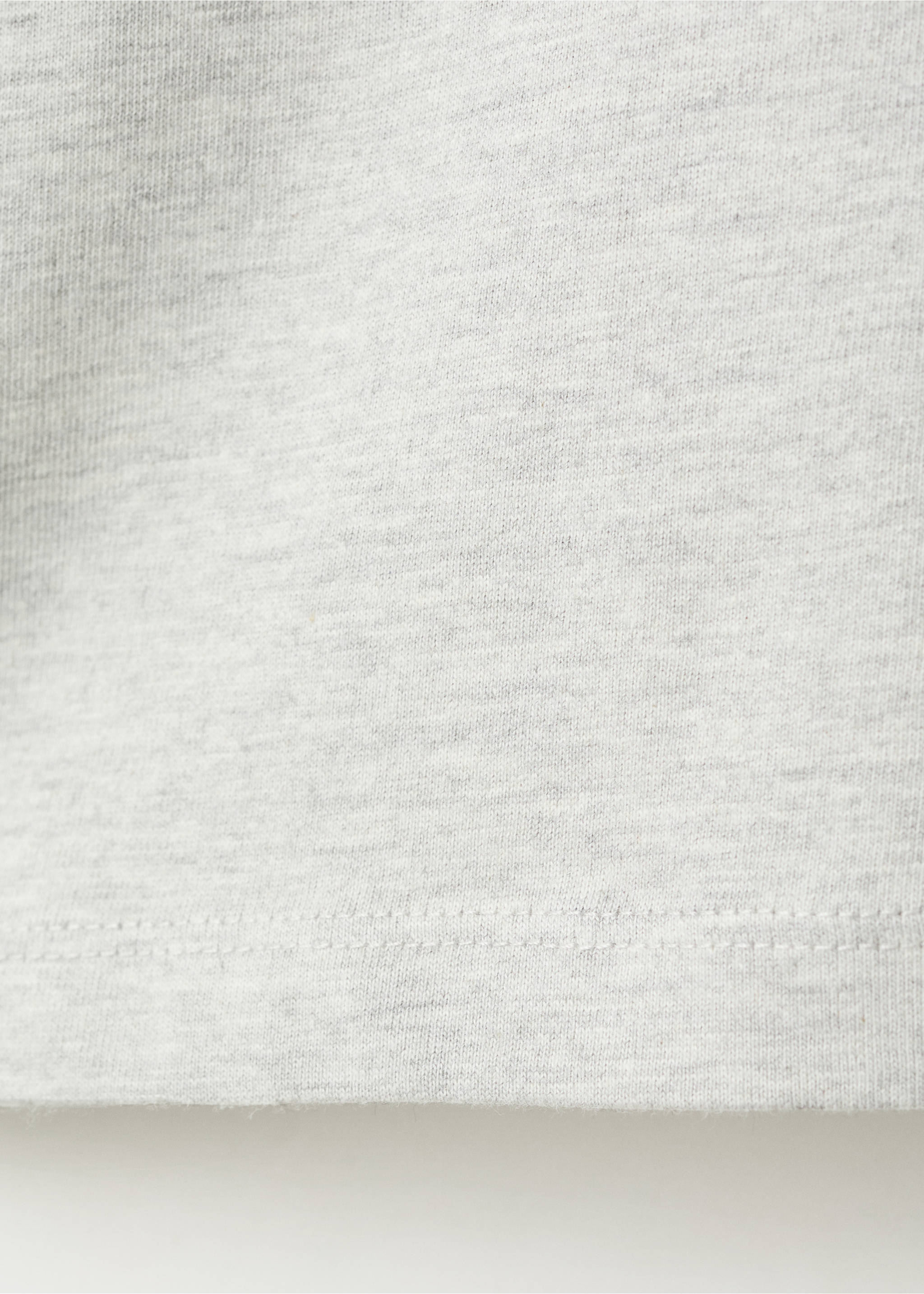 Printed cotton-blend t-shirt - Details of the article 0, Medium Heather Grey. Ref: 27054053-00.