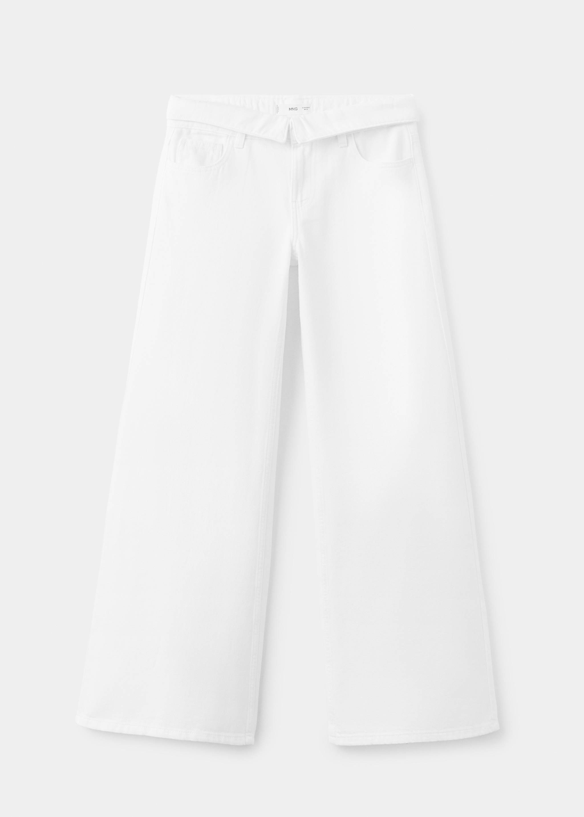 Джинсы с низкой посадкой и отворотом - Изделие без модели