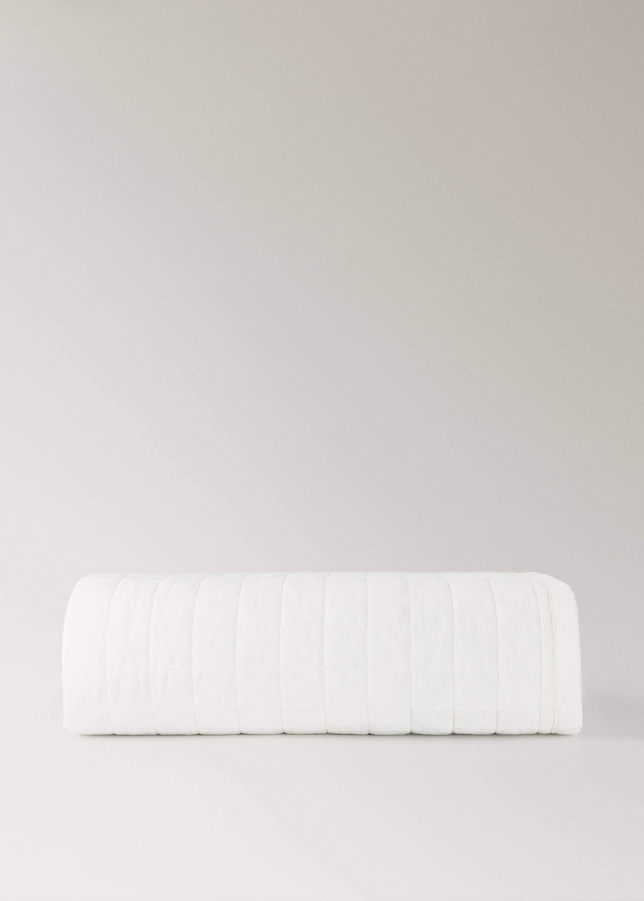 Children's cotton quilt with padded check pattern - Article without model