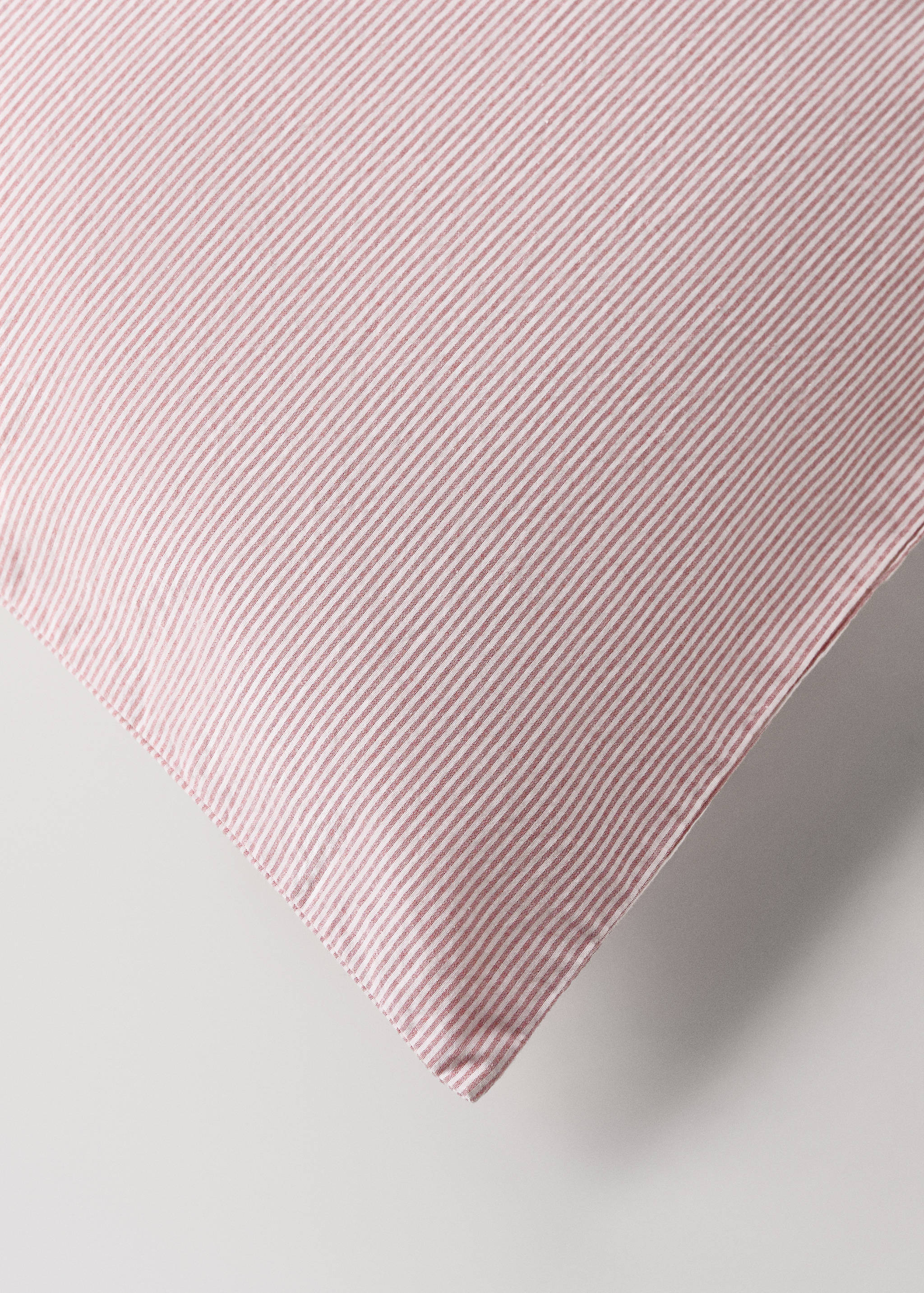 Cot bed duvet cover with fine striped yarn-dyed cotton - Details of the article 2