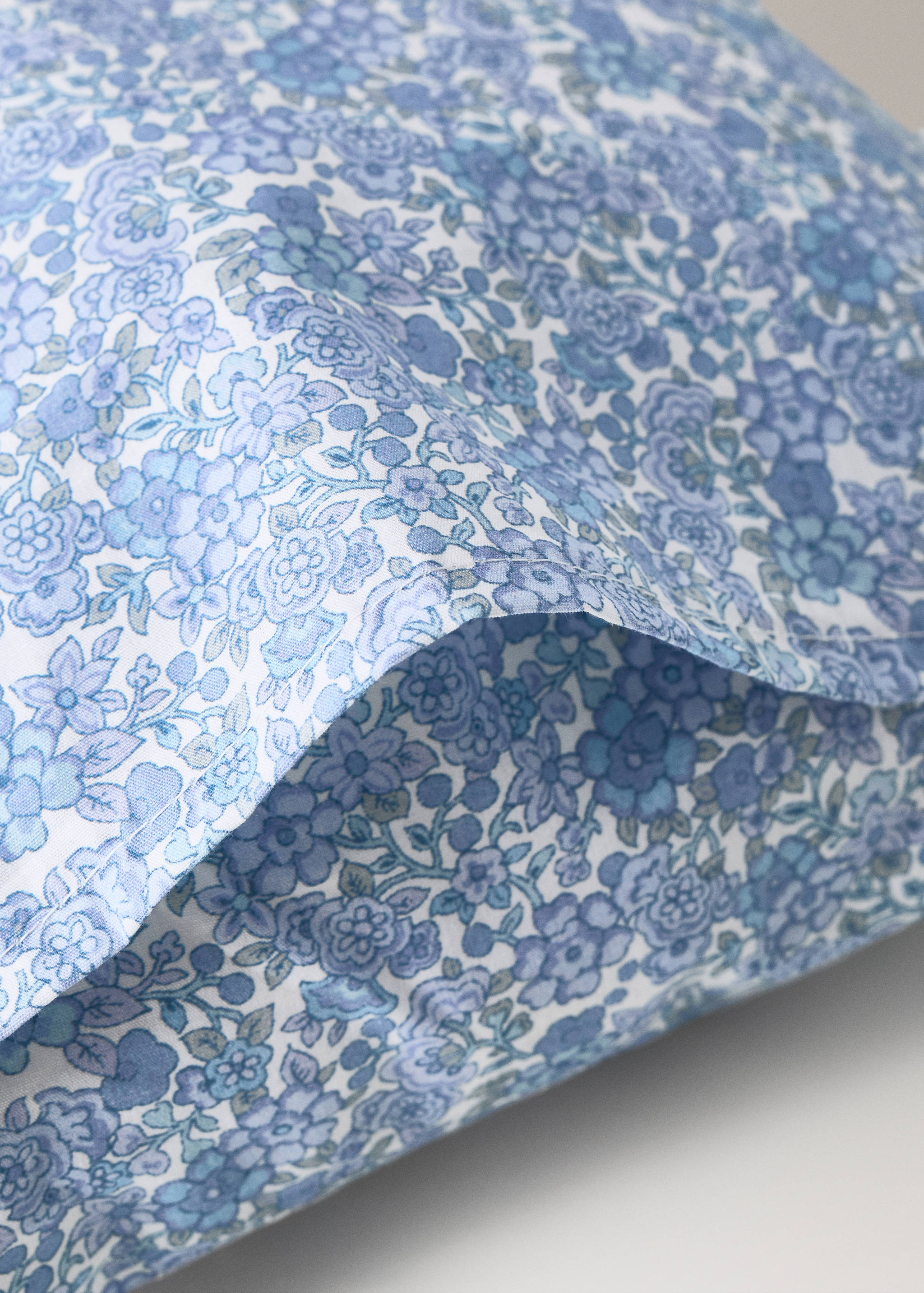 Floral cotton percale mini crib pillowcase - Details of the article 2