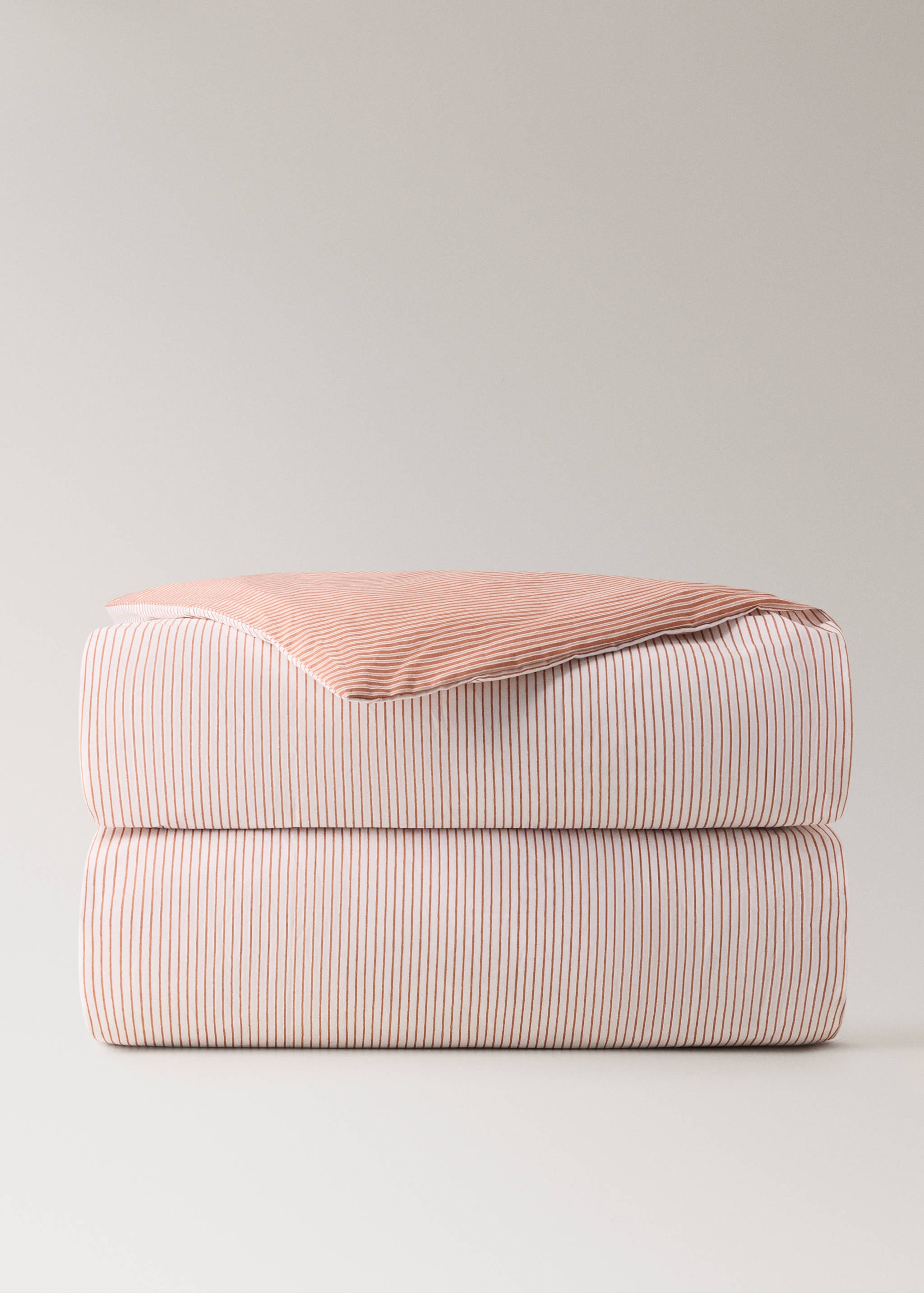Children's cotton percale striped duvet cover for a 90 cm bed - Article without model