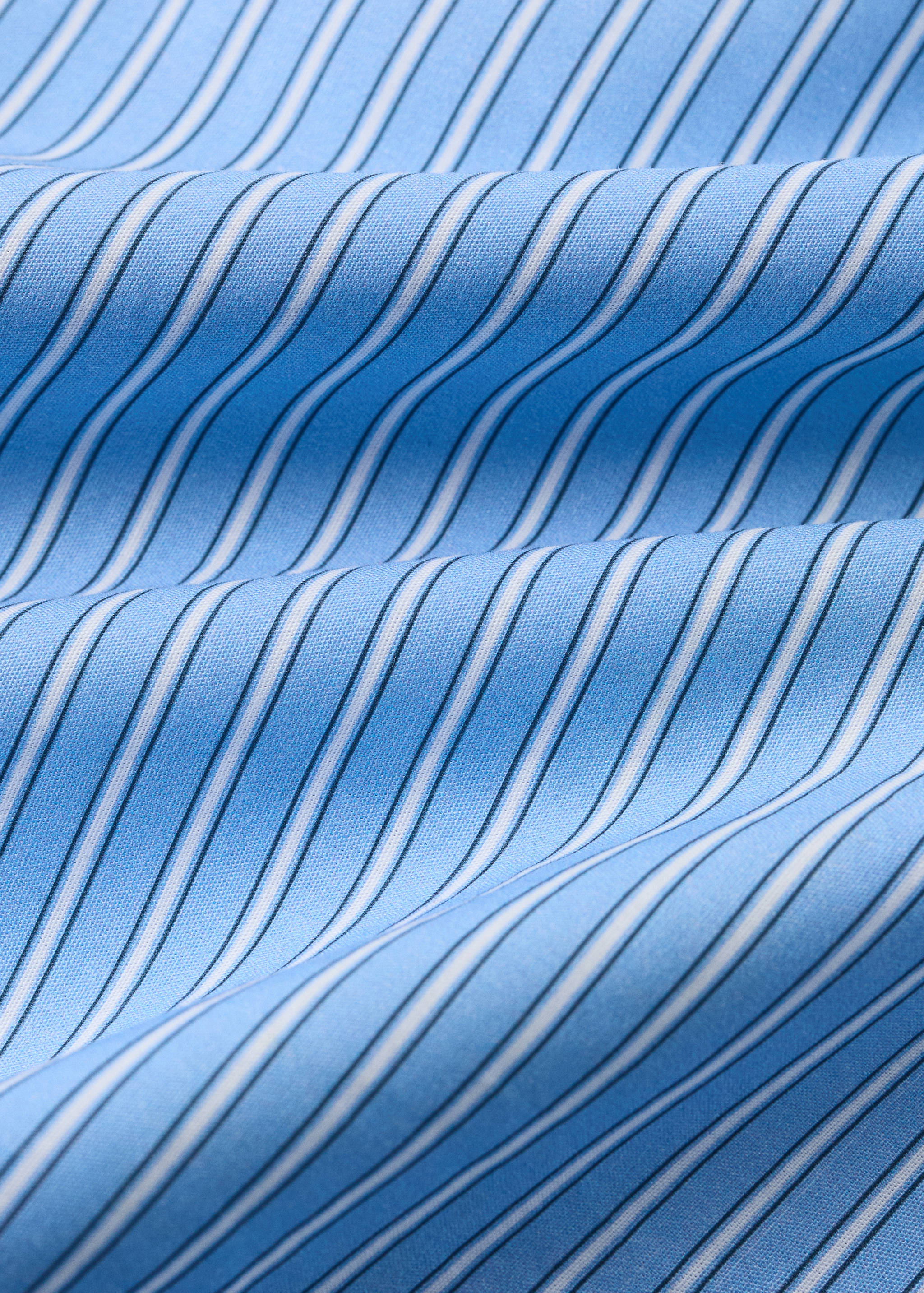 Cot duvet cover in shirting stripe percale - Details of the article 2