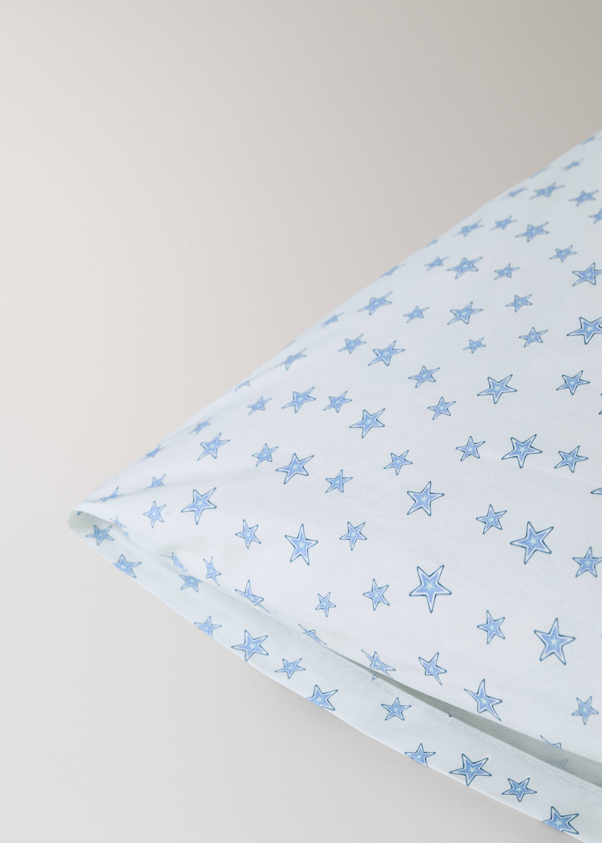Children's pillowcase in cotton percale with star pattern 30x50 cm - Details of the article 1