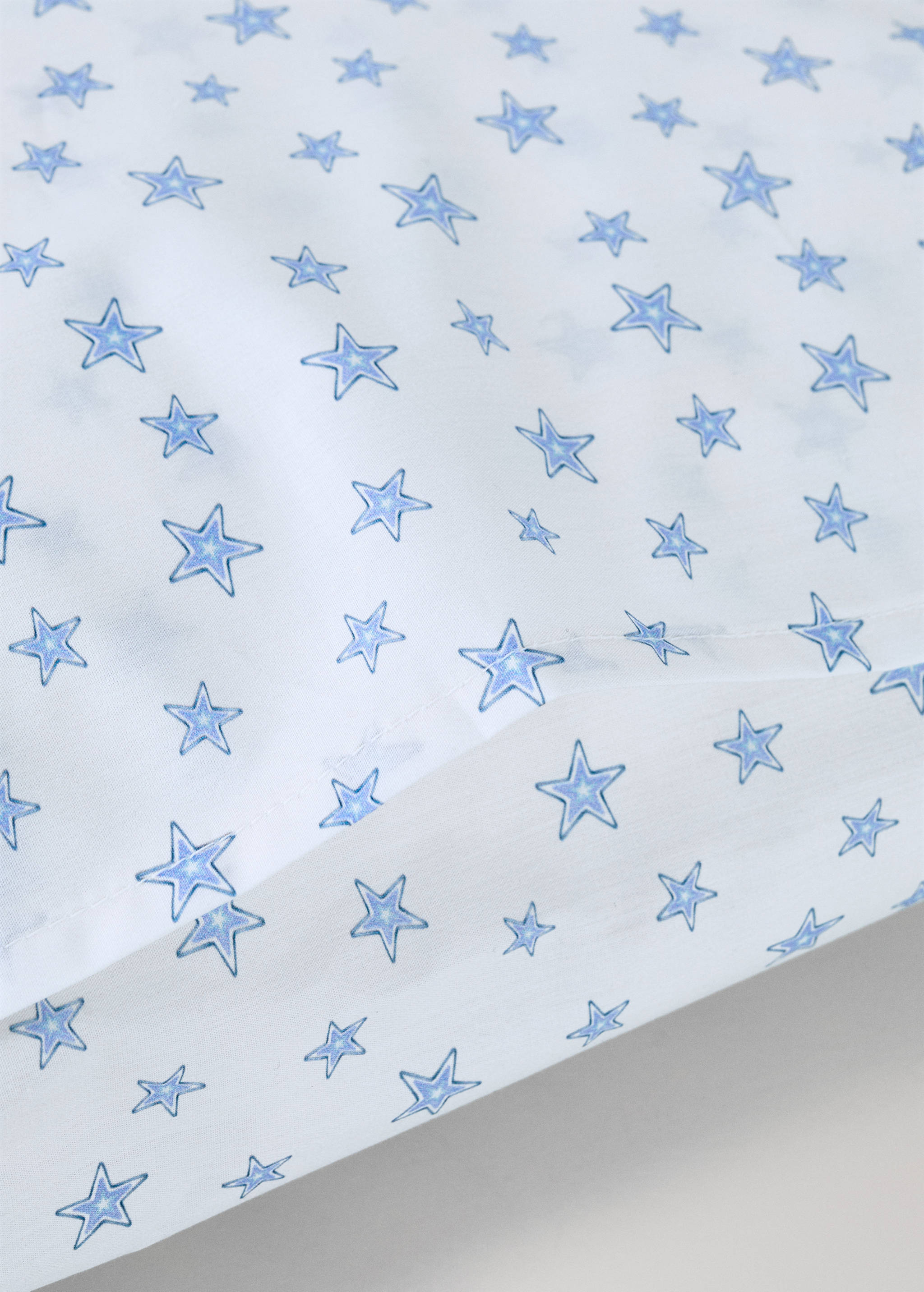 Children's pillowcase in cotton percale with star pattern 30x50 cm - Details of the article 2