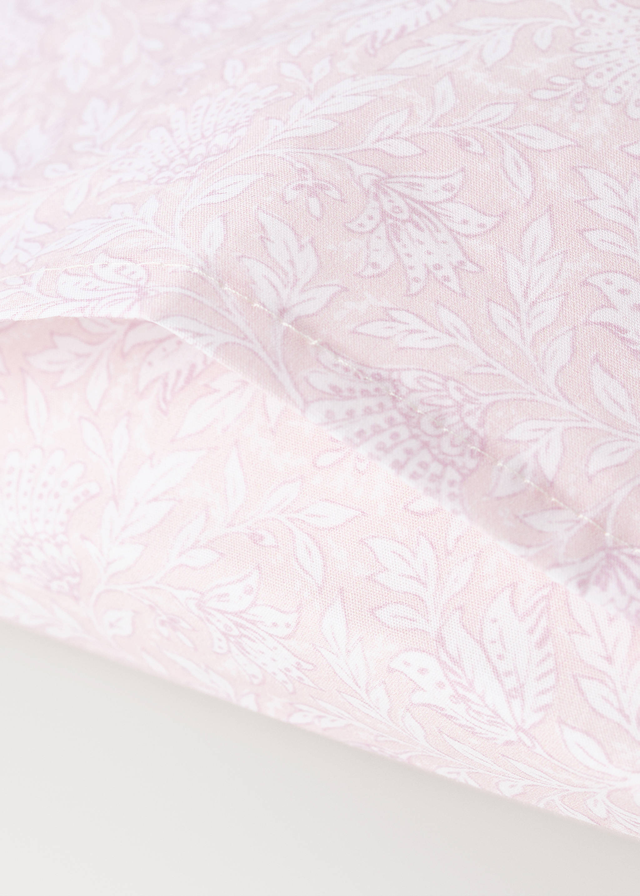 Cot bed pillowcase cotton percale floral 30x50 - Details of the article 2