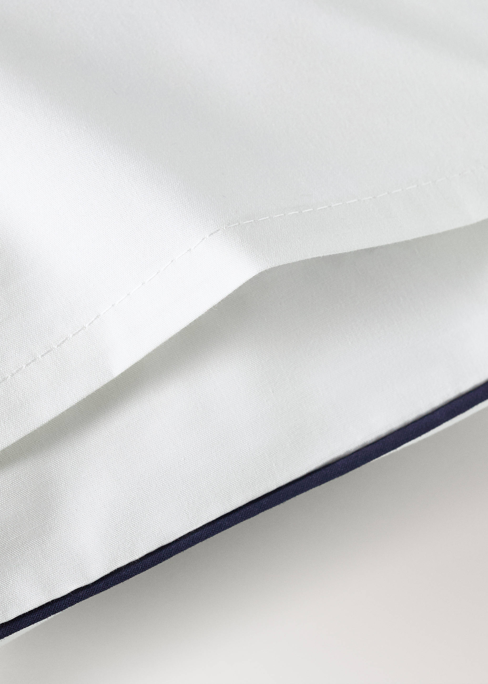 Taie d’oreiller berceau percale de coton réversible liseré en contraste 30 x 50 cm - Détail de l'article 2