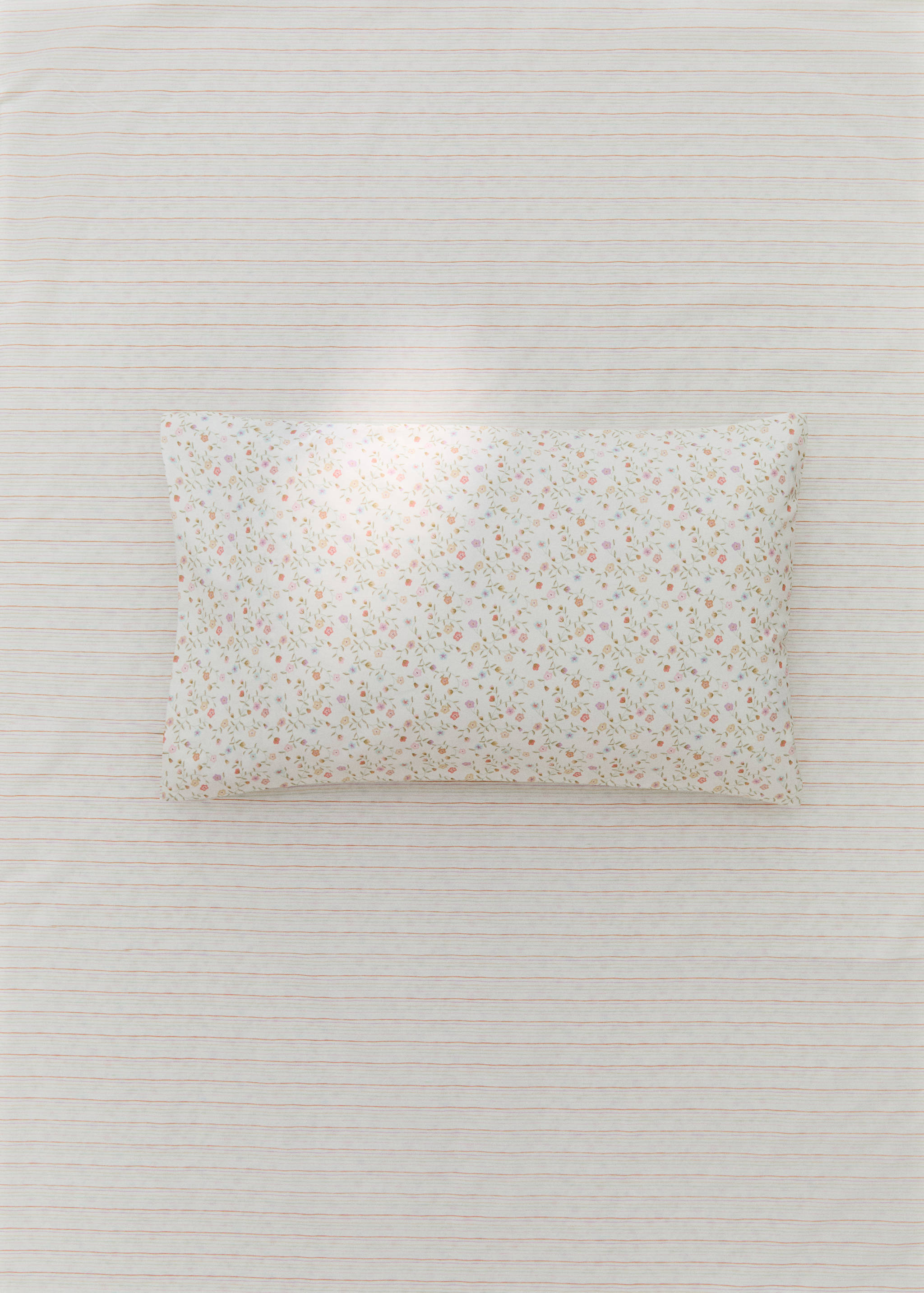 Taie d'oreiller berceau coton fleurs - Plan général