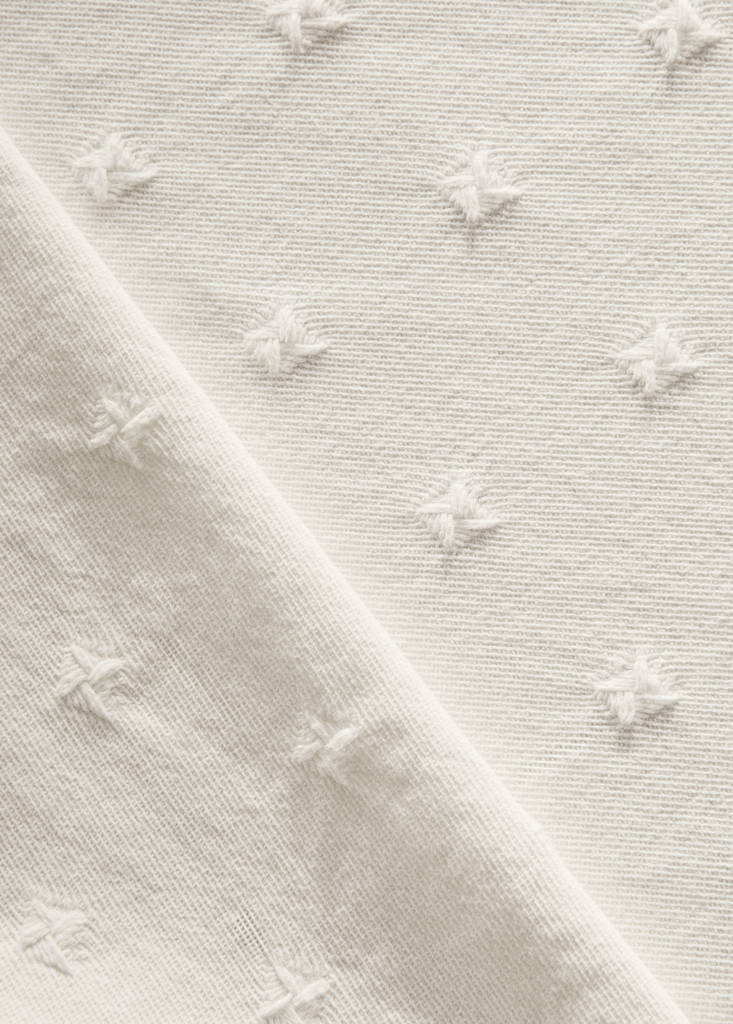 Kinderbettdecke aus Baumwolljacquard — Weiß