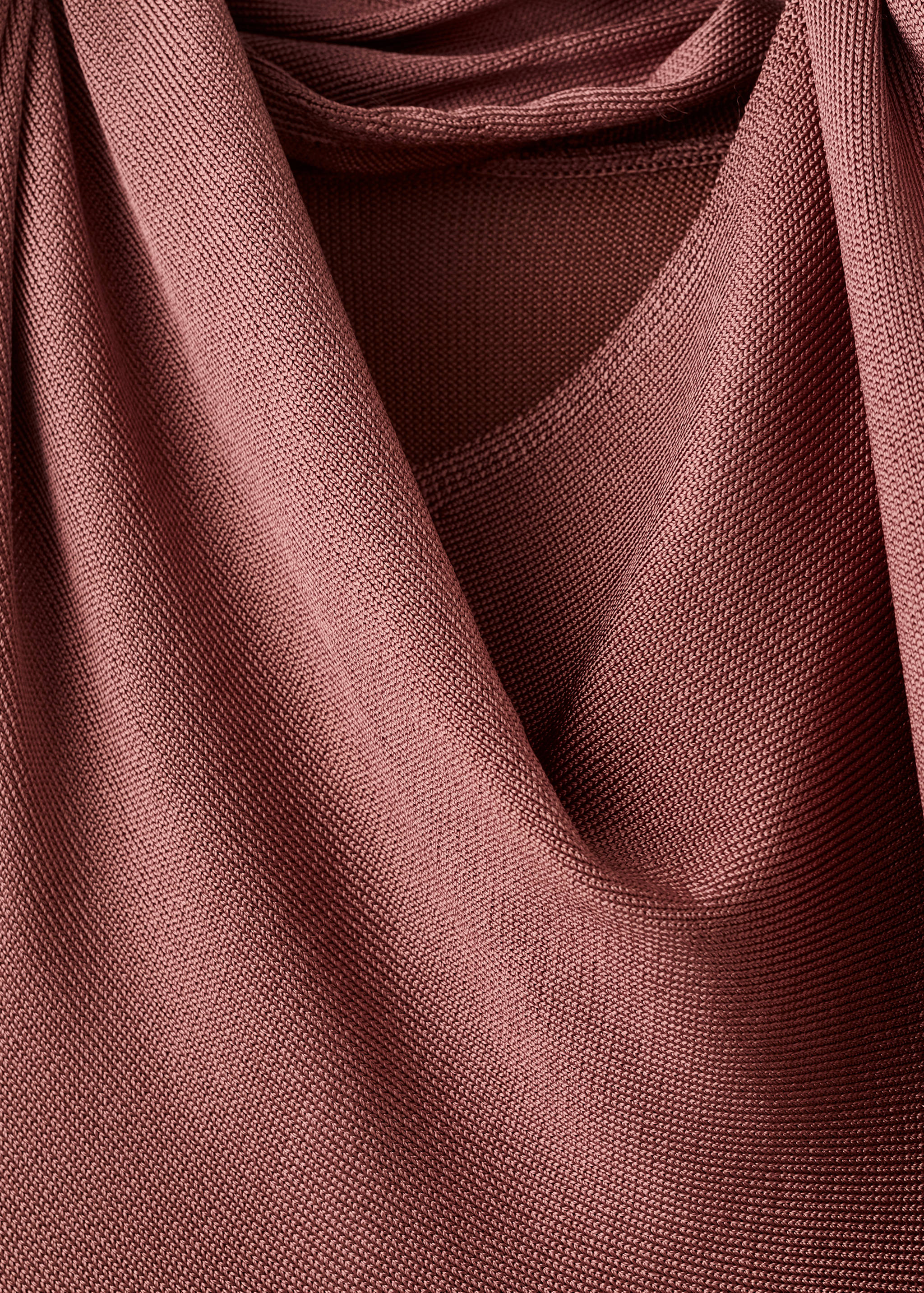 Satin knit foulard dress - Details of the article 8