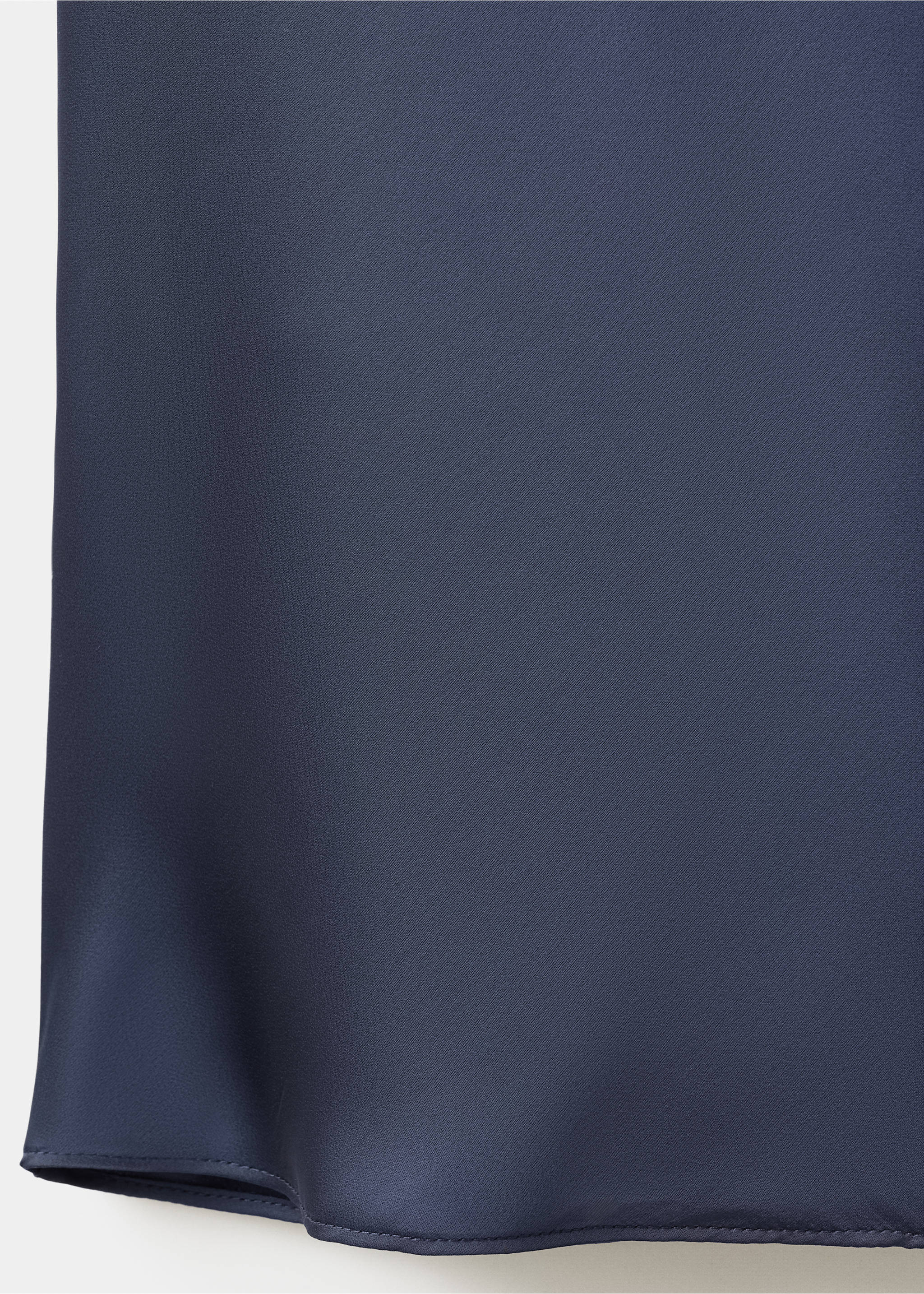 Falda larga satinada - Detalle del artículo 0, Azul noche. Ref: 27054075-00.