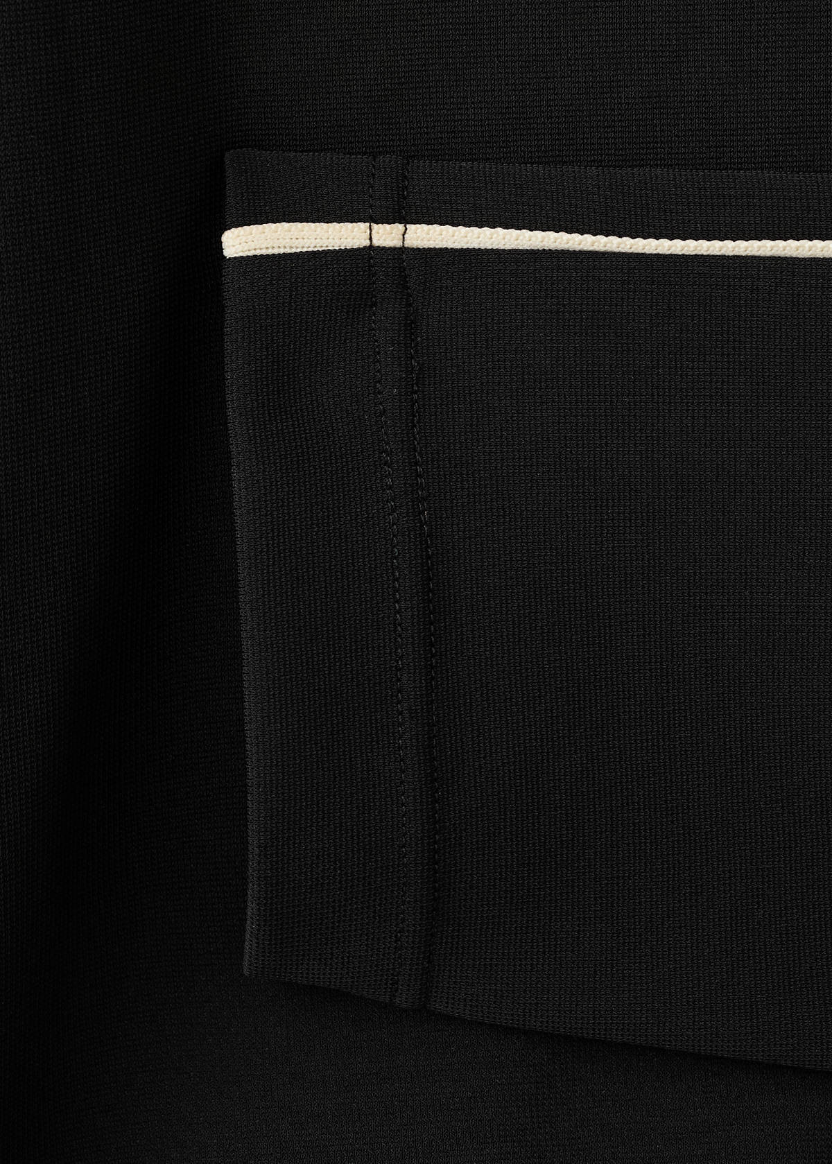 Turtleneck sweatshirt with zip — Black