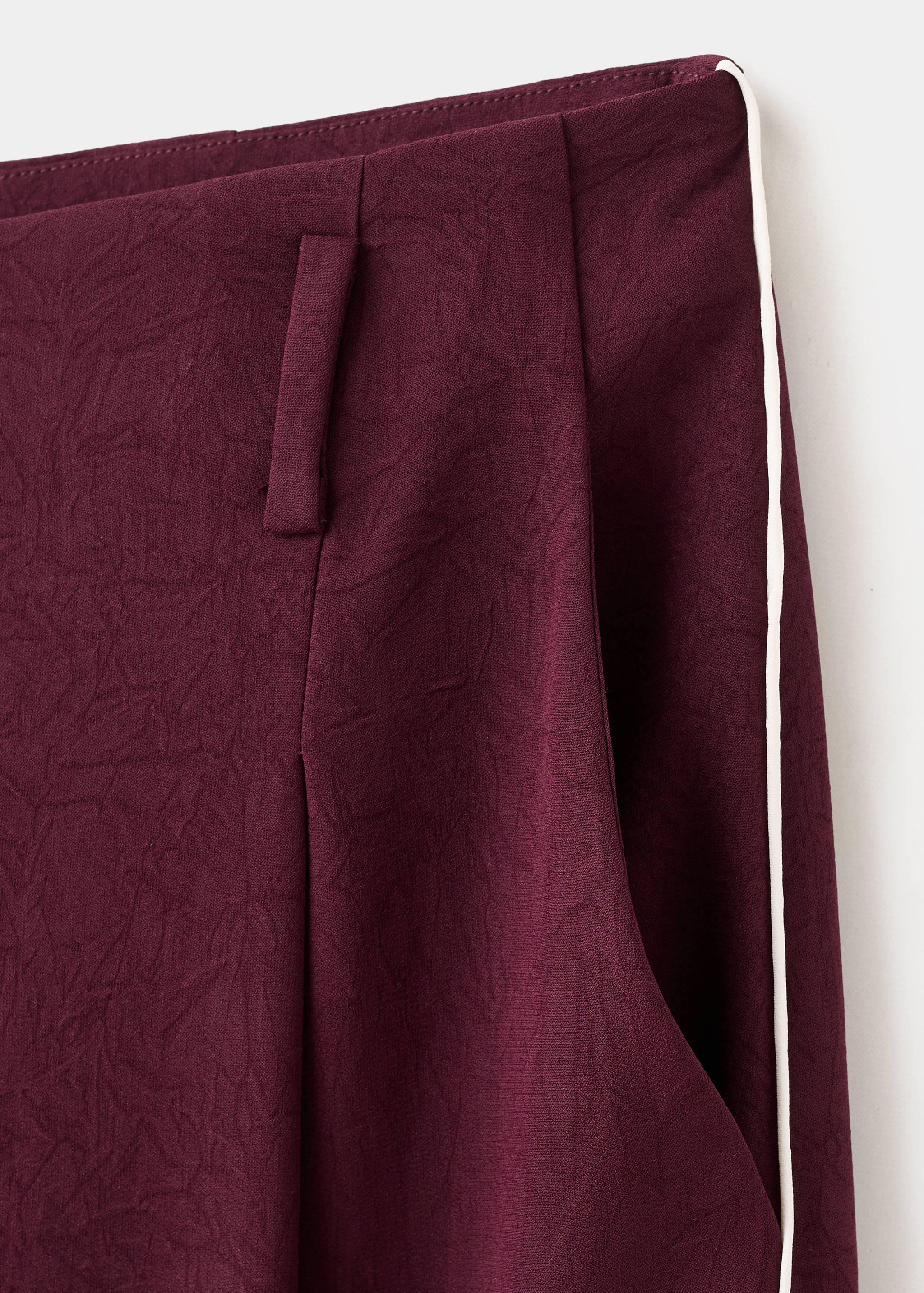 Pantalón recto raya contraste - Detalle del artículo 0