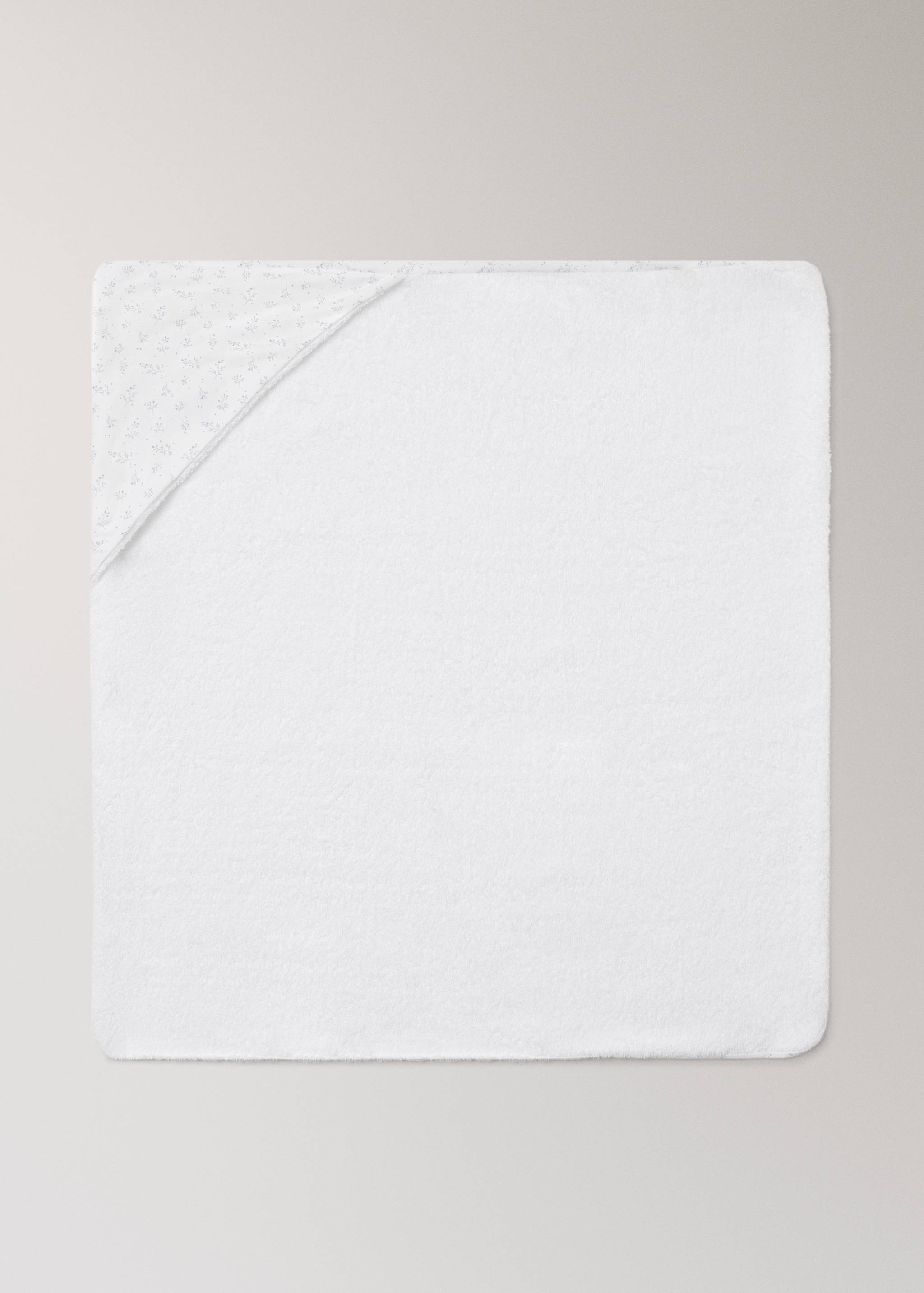 Cape de bain enfant coton fleurs - Article sans modèle