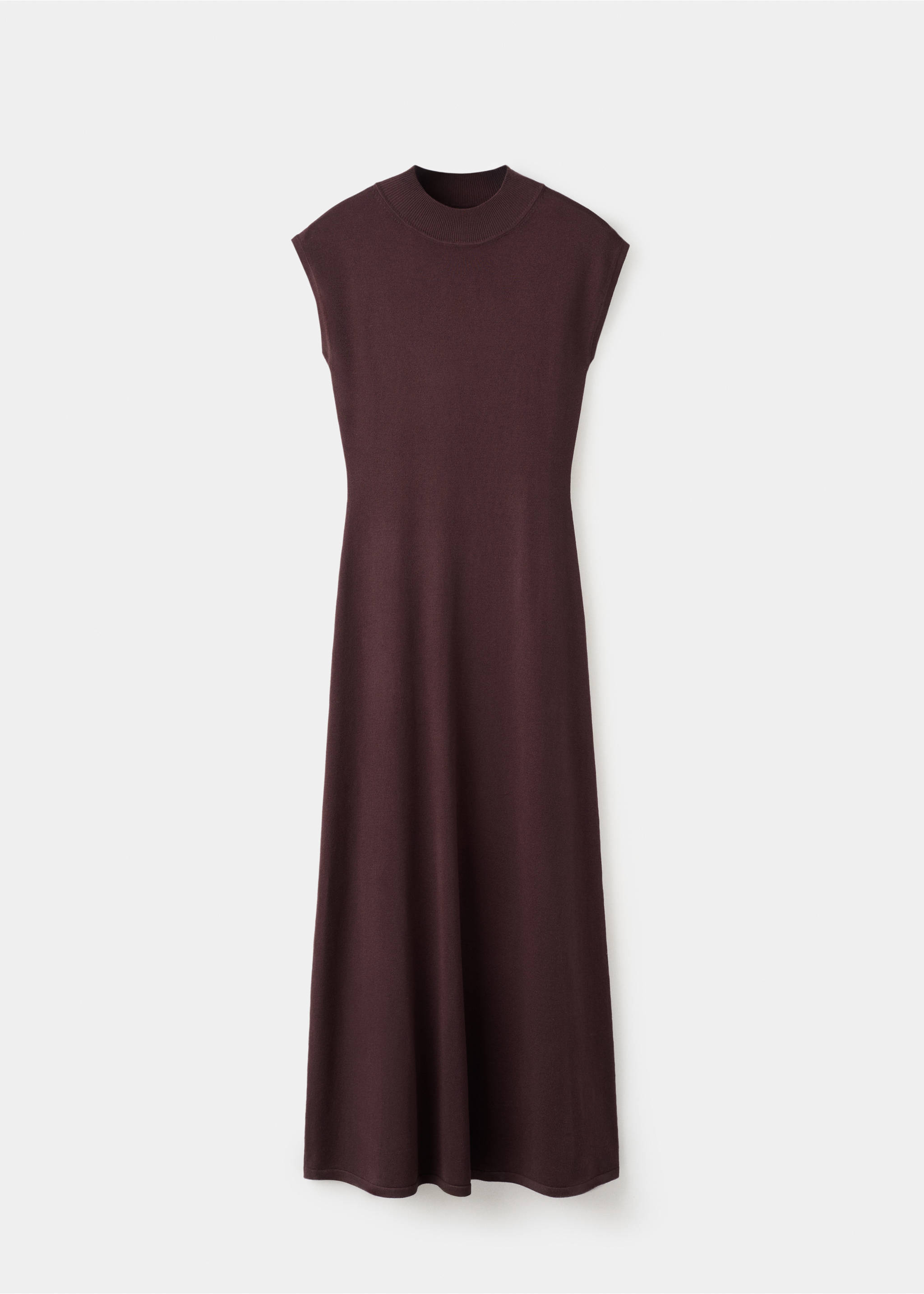 Robe maille col montant - Article sans modèle, Chocolat. Ref: 27054084-00.