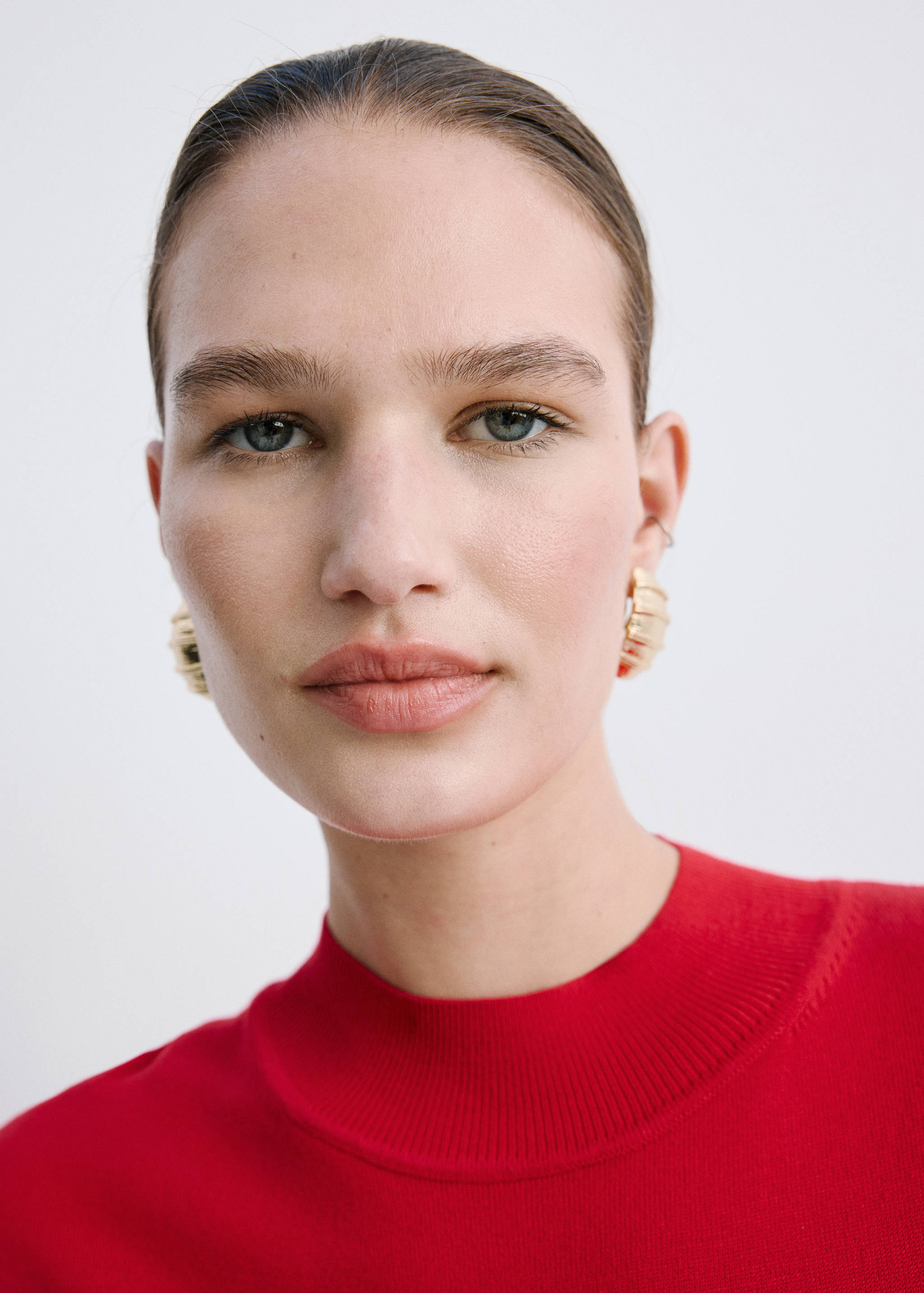 Perkins-neck knitted dress - Details of the article 4