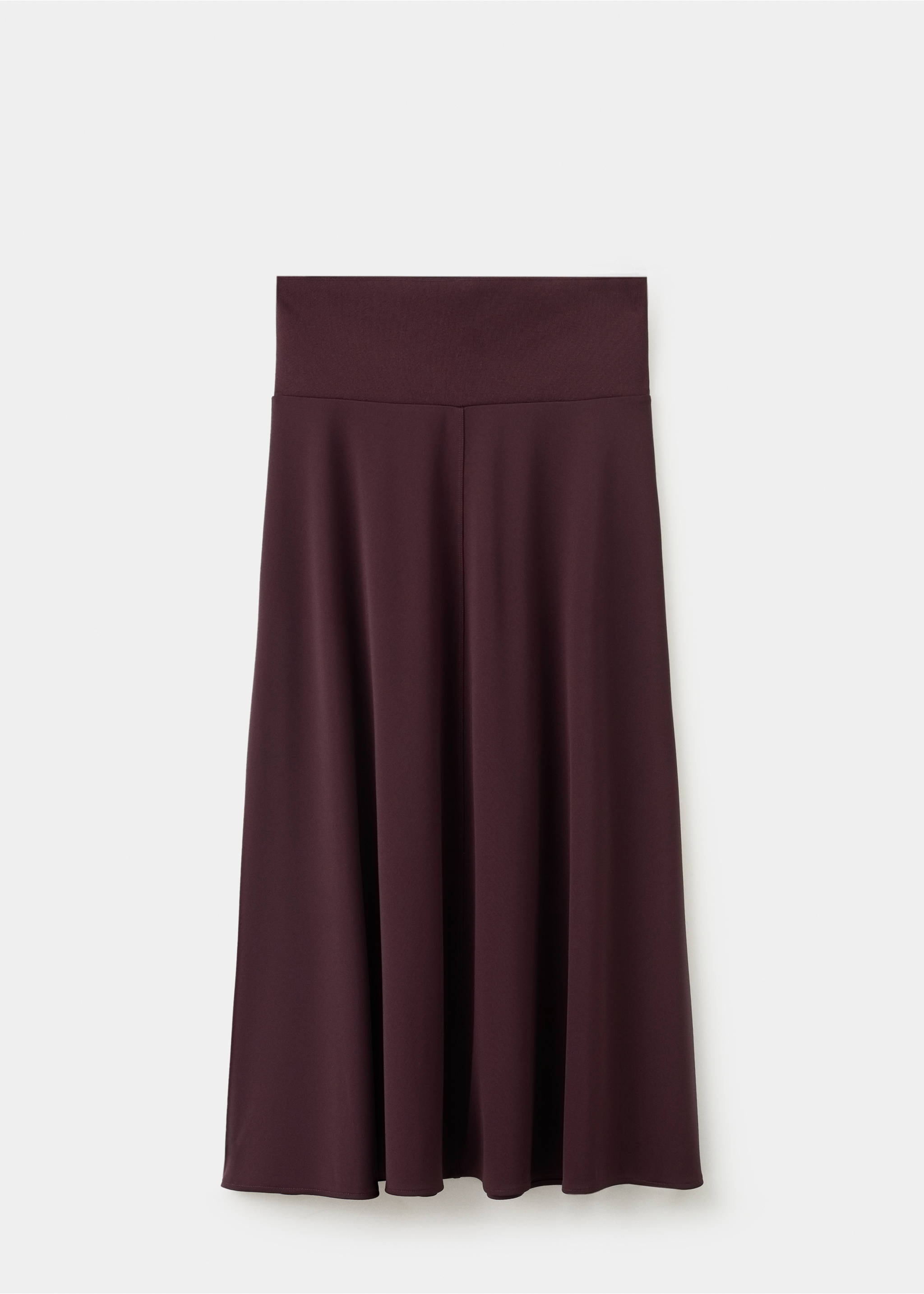 Falda midi punto fino - Artículo sin modelo, Vino. Ref: 27054085-00.