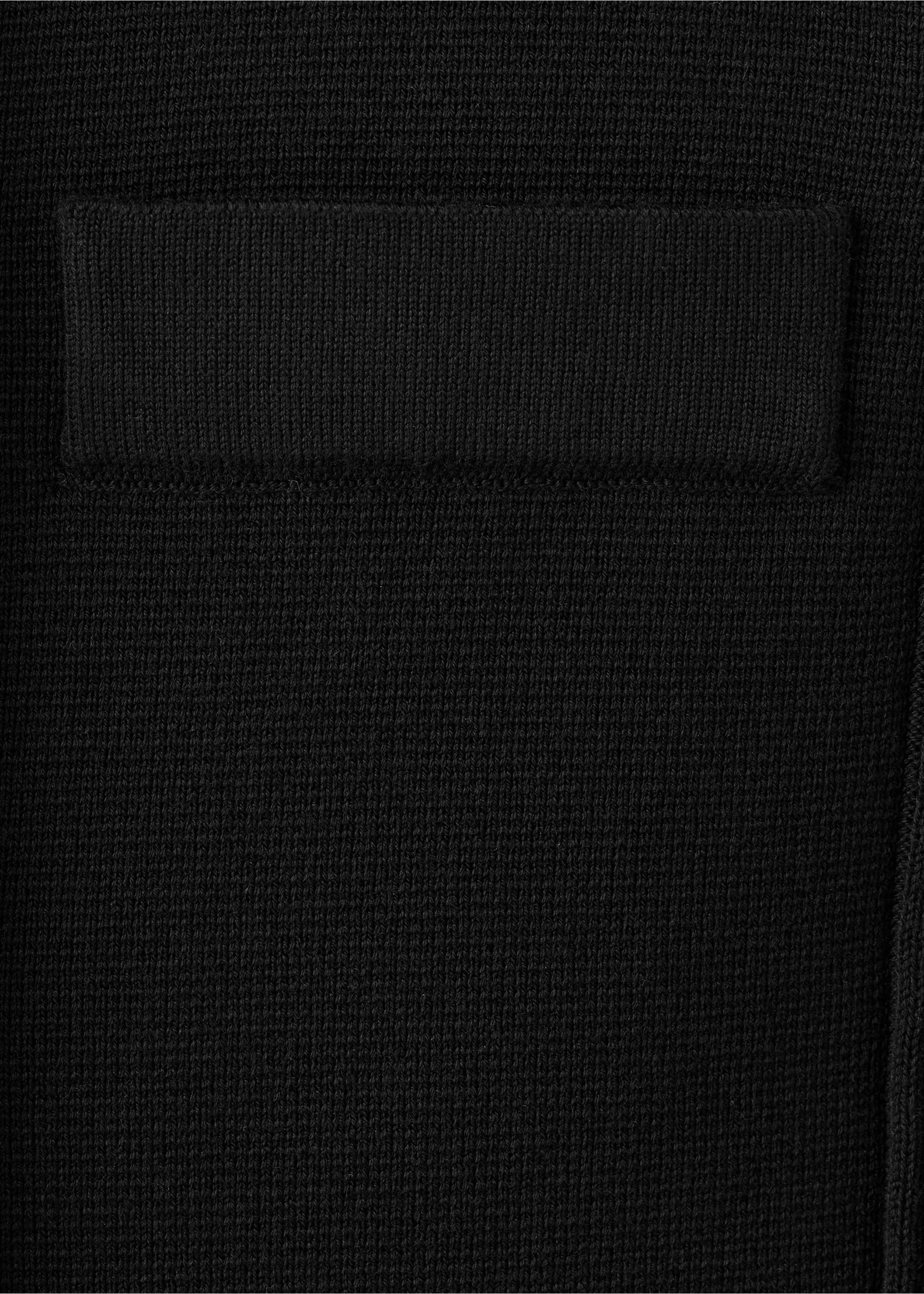 口袋针织开衫 - null, 黑色. Ref: 27054087-00.