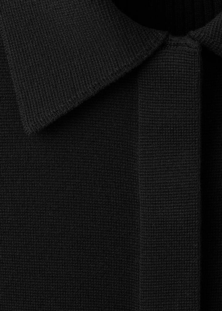 Pocket knit cardigan — Black