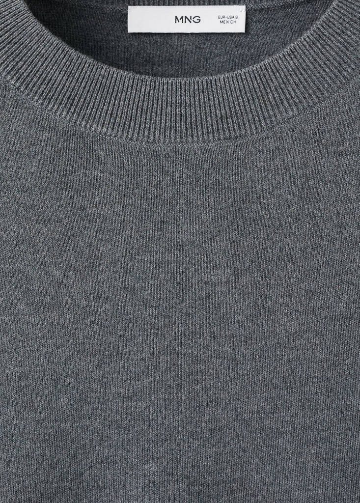 Oversize short sleeve sweater — Charcoal