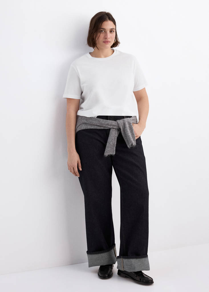 Short-sleeved cotton t-shirt — White