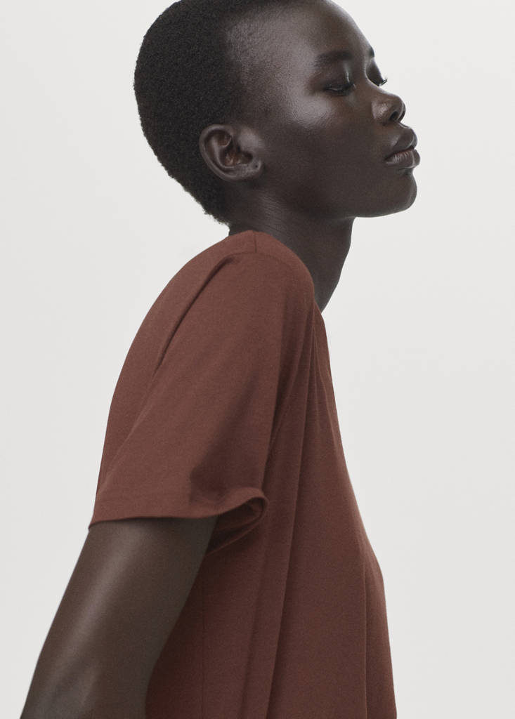 Short-sleeved cotton t-shirt — Russet