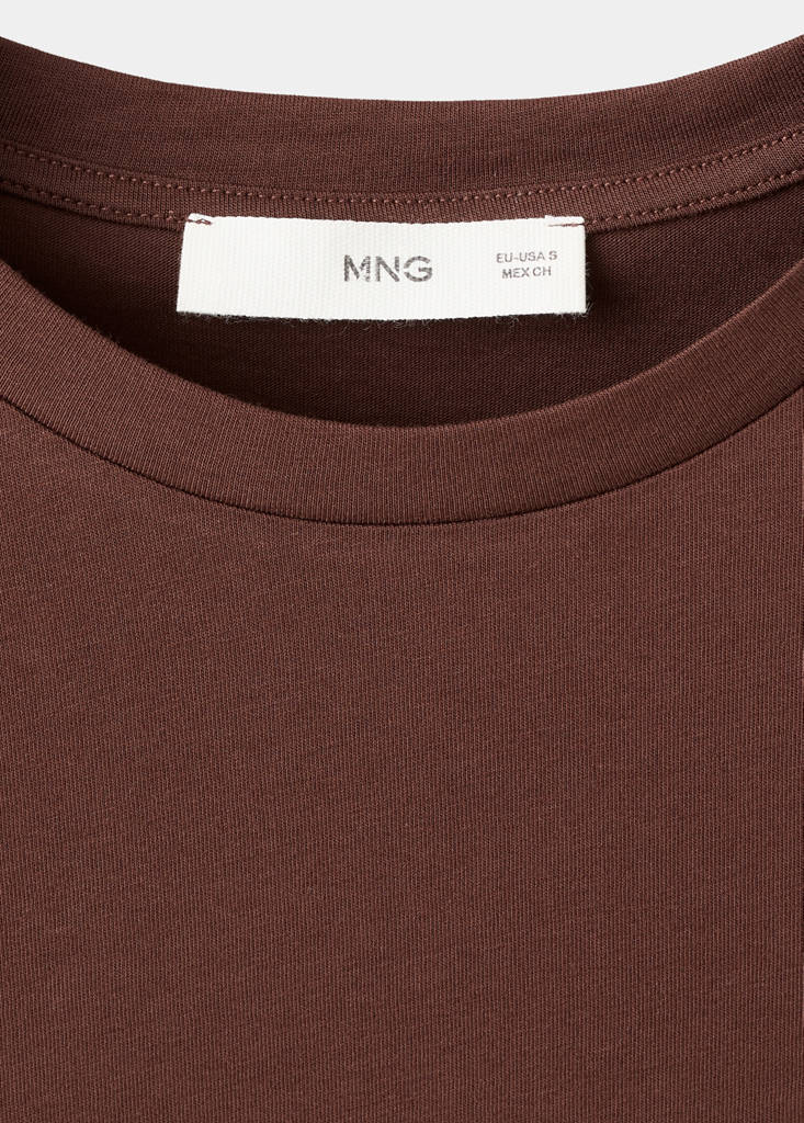 Short-sleeved cotton t-shirt — Russet