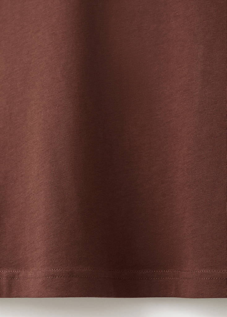 Short-sleeved cotton t-shirt — Russet