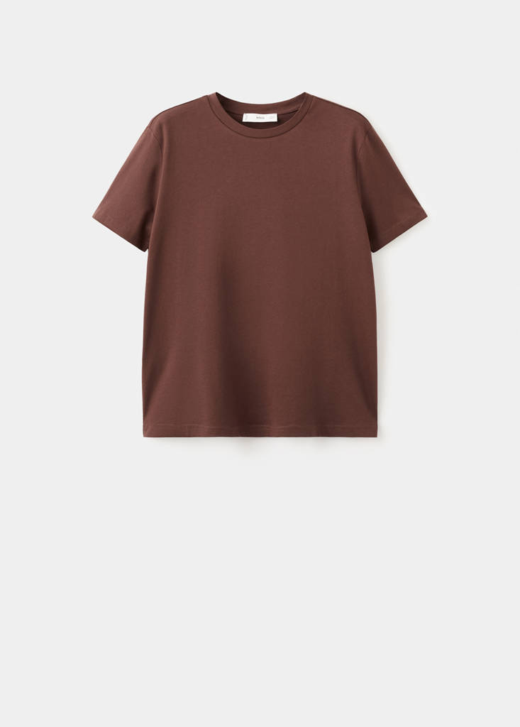 Short-sleeved cotton t-shirt — Russet