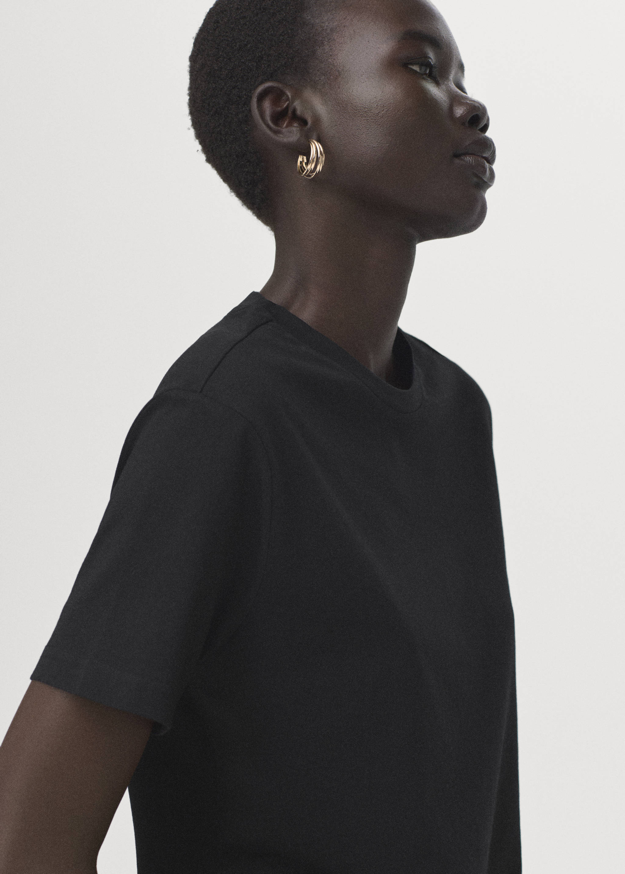 T-shirt coton manches courtes - Plan moyen